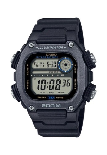 Casio Illuminator Extra Long Strap Black Men’s Digital Watch DW-291HX-1AVCF