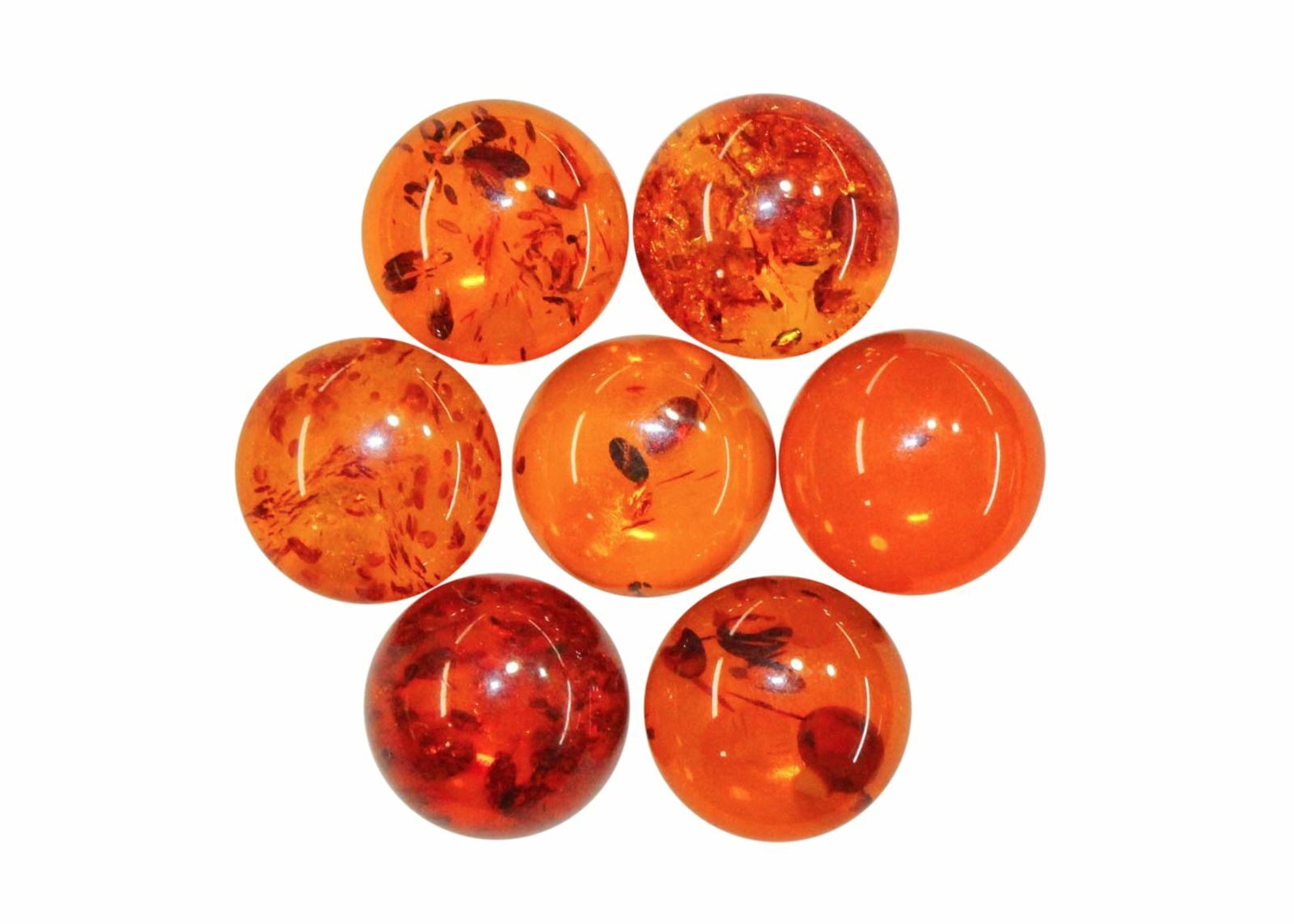 Natural Extra Fine Baltic Amber – Round Cabochon – AAA+ 4mm-12mm