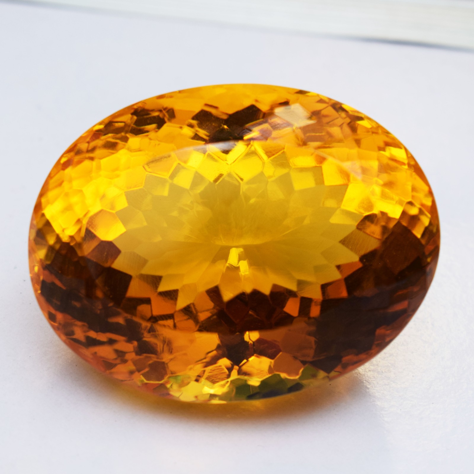 431.75 CT Flawless Yellow Orange Topaz Oval Cut Certified Loose Gemstone