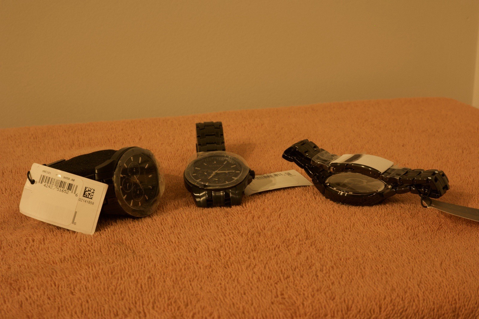 Brand New (with tags) Bulova (98C121) Black 43mm watch