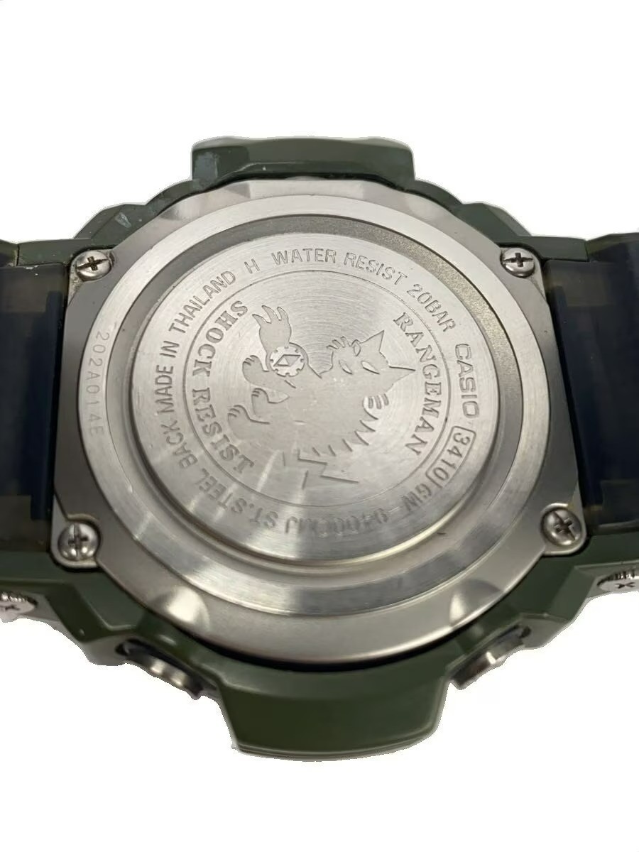 Casio G-Shock GW-9400CMJ-3JR Rangeman Green Camo Solar Wristwatch No Box Used JP
