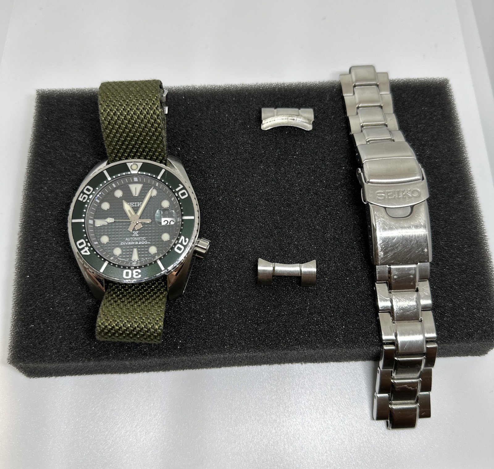 Seiko Luxe SPB177 Green Ice Diver Prospex full set