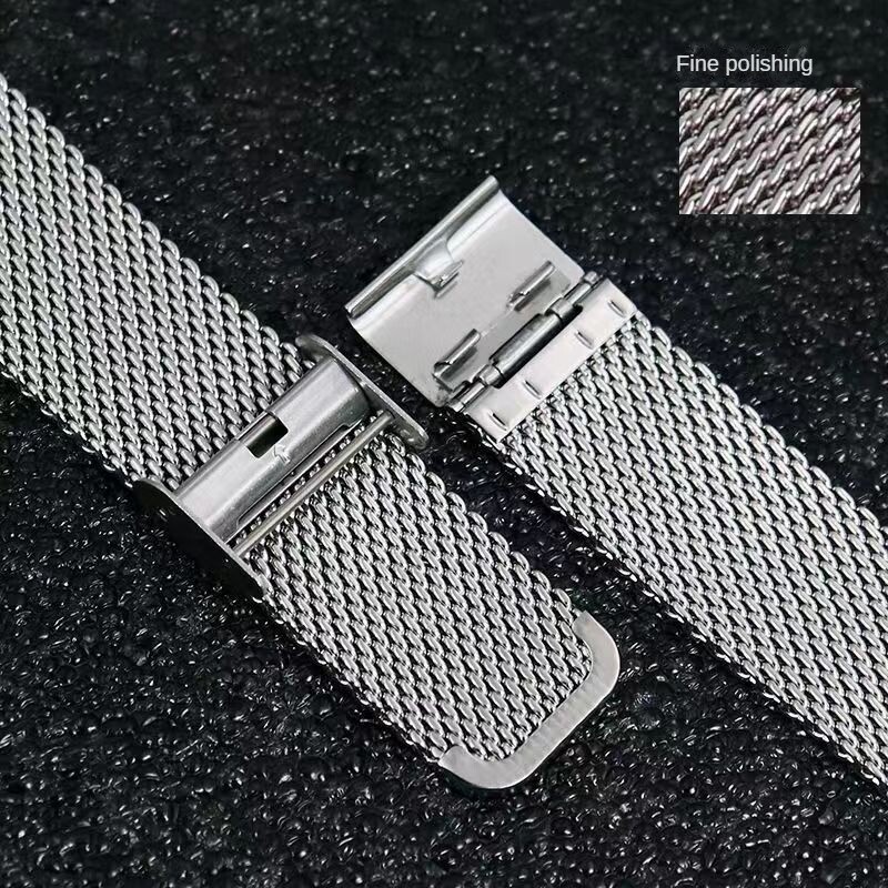 1.0 Wire Thicked mesh strap Milanese Braided Quick Release Watch Band 18 -24 mm
