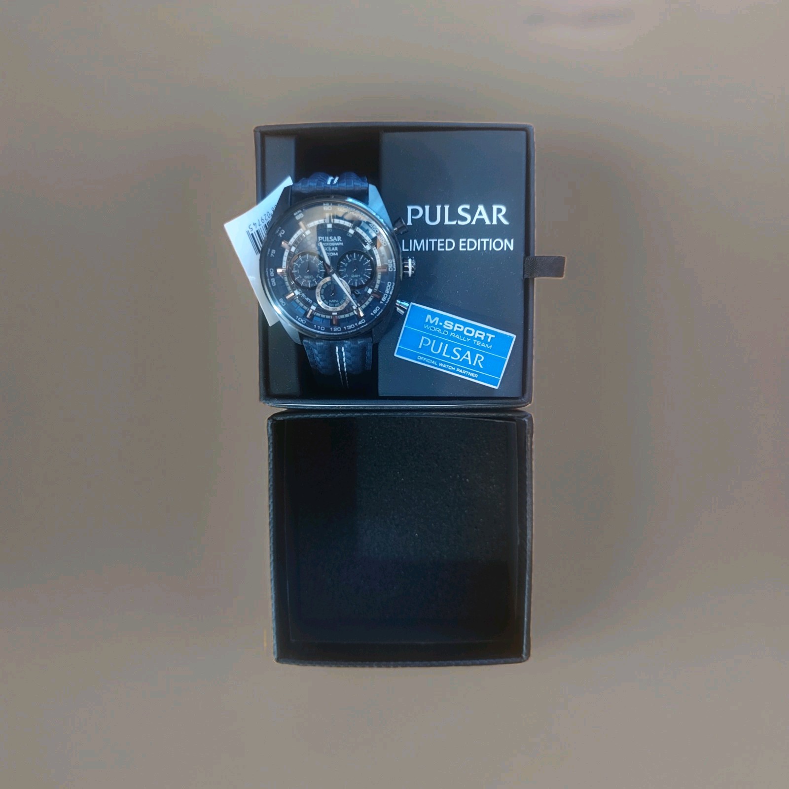 PX5 043 Pulsar Limited Edition 100m Solar Watch M-Sport Men’s Unused Box Papers