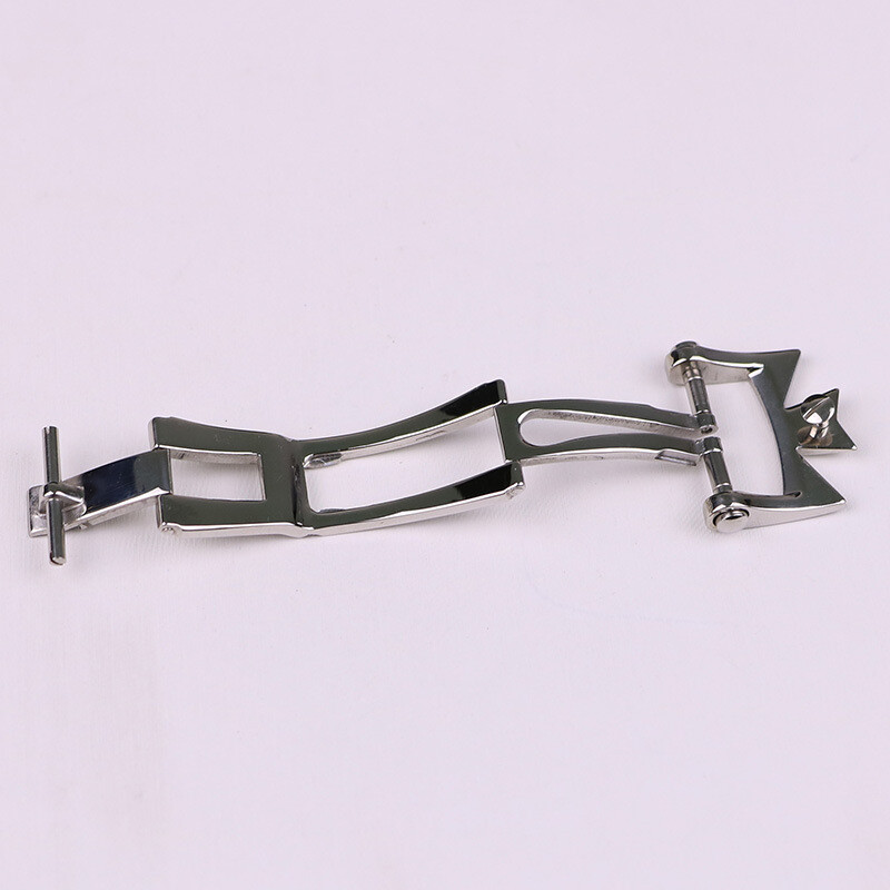 Stainless Steel Double Push Butterfly Buckle 18mm 20mm For Vacheron Constantin