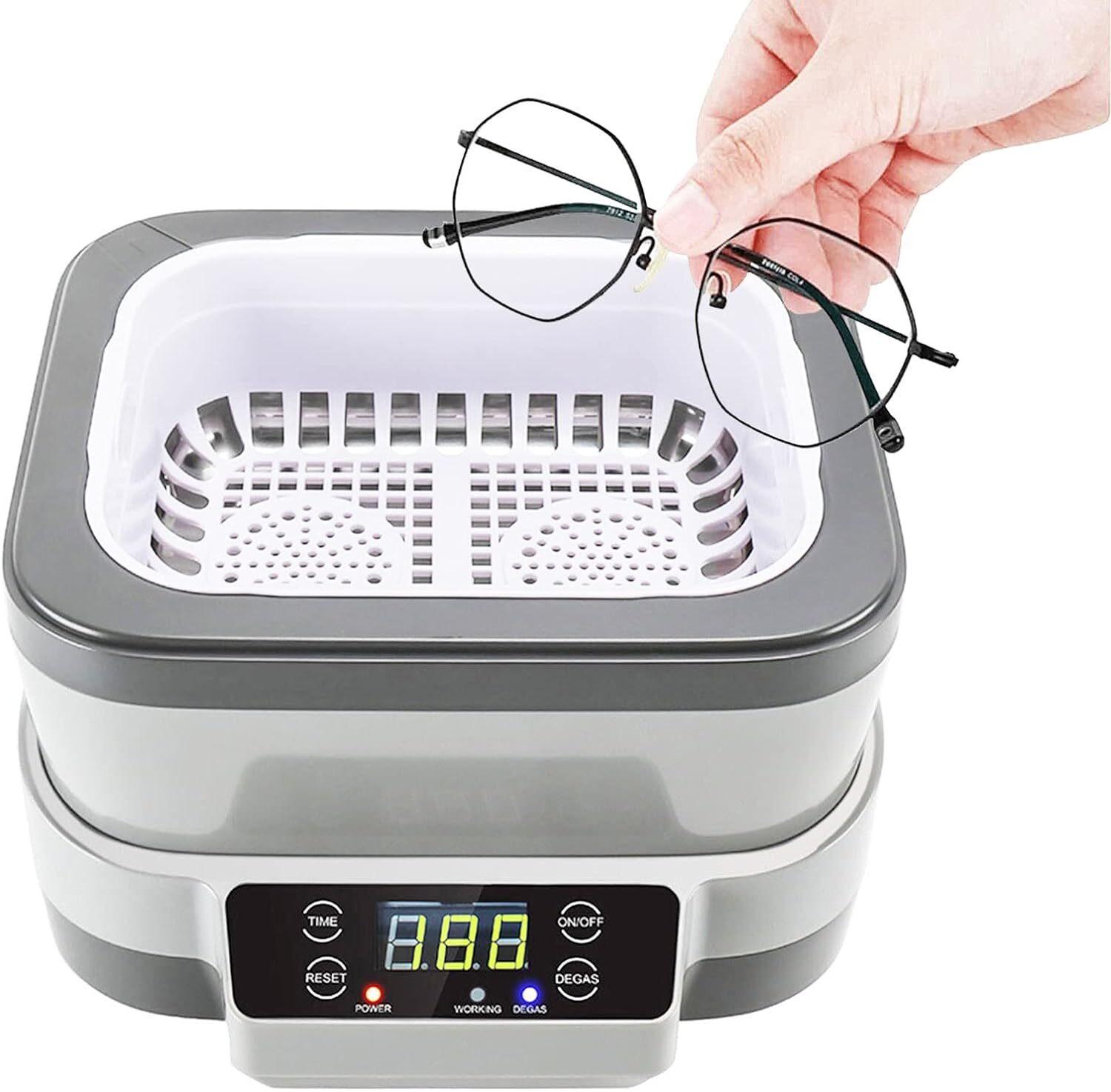 1200ml Ultrasonic Cleaner High Frequency cleaning for Denture Parts jewelry US
