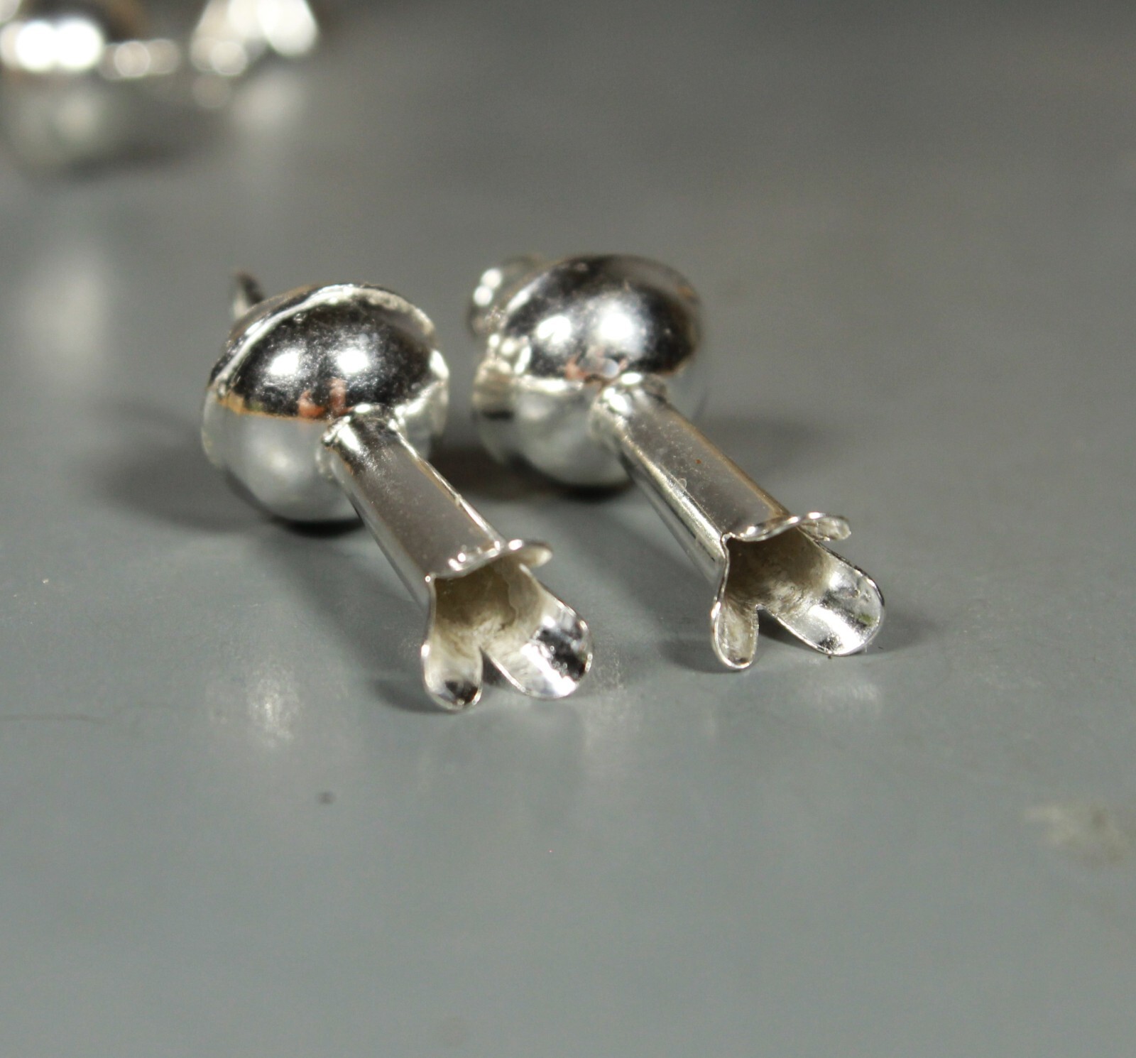 Squash Blossom Bench Beads Sterling Silver