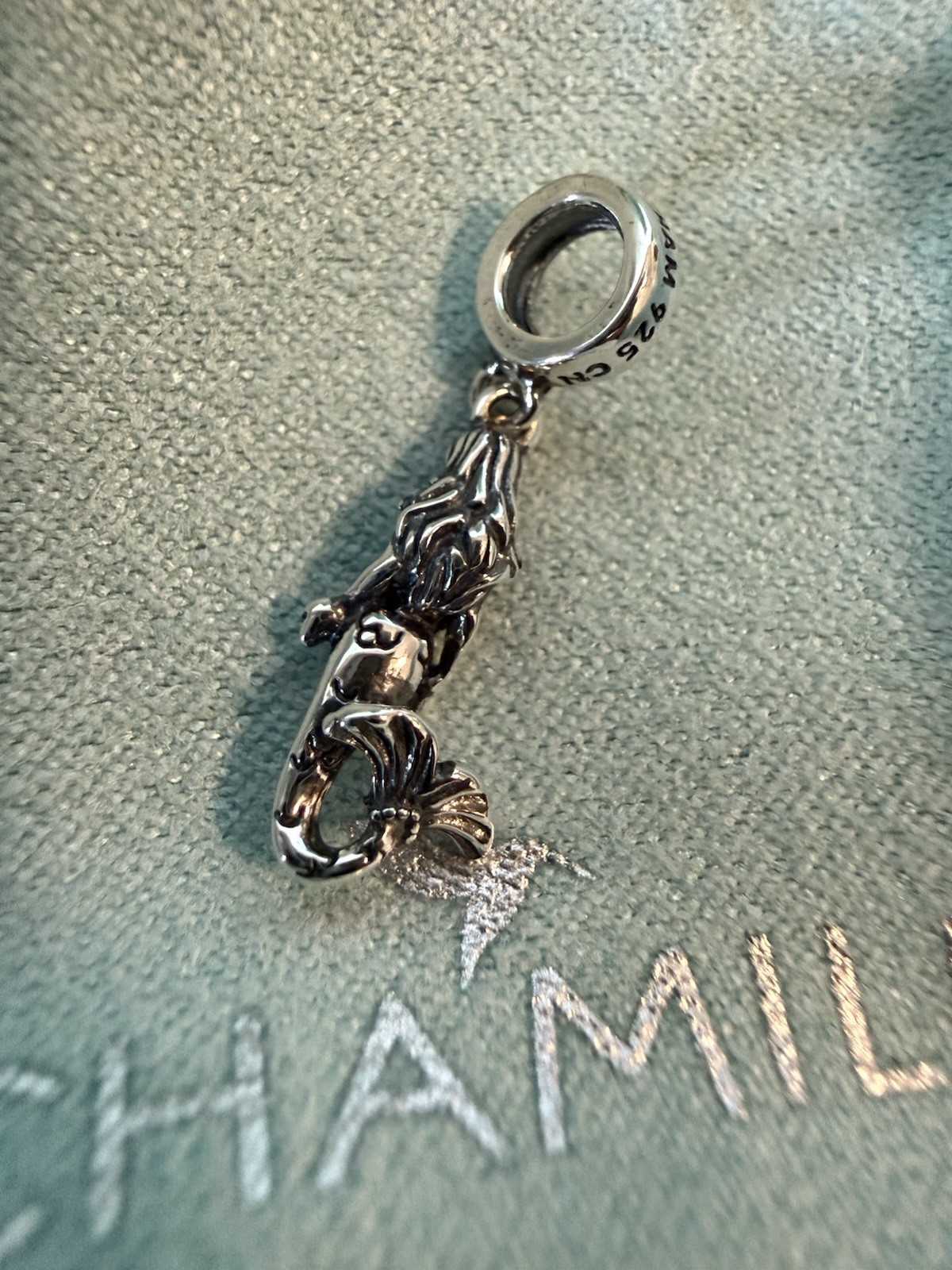 Chamilia Sterling Silver Mermaid Charm, Authentic, NEW