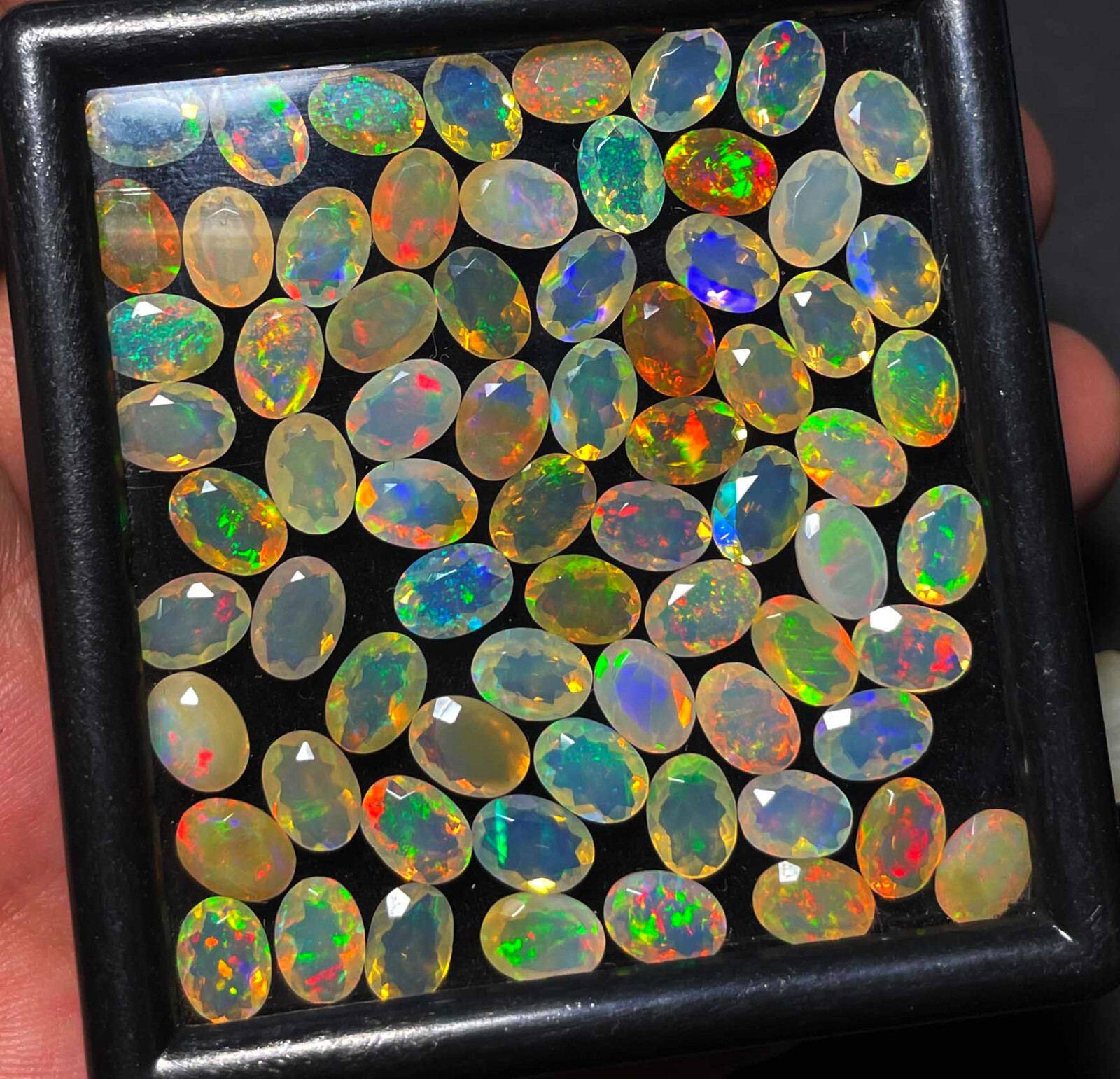 Natural AAA Quality Ethiopian Opal Oval Cut Loose Gemstone 21 Pcs 5×7 MM 10 CT