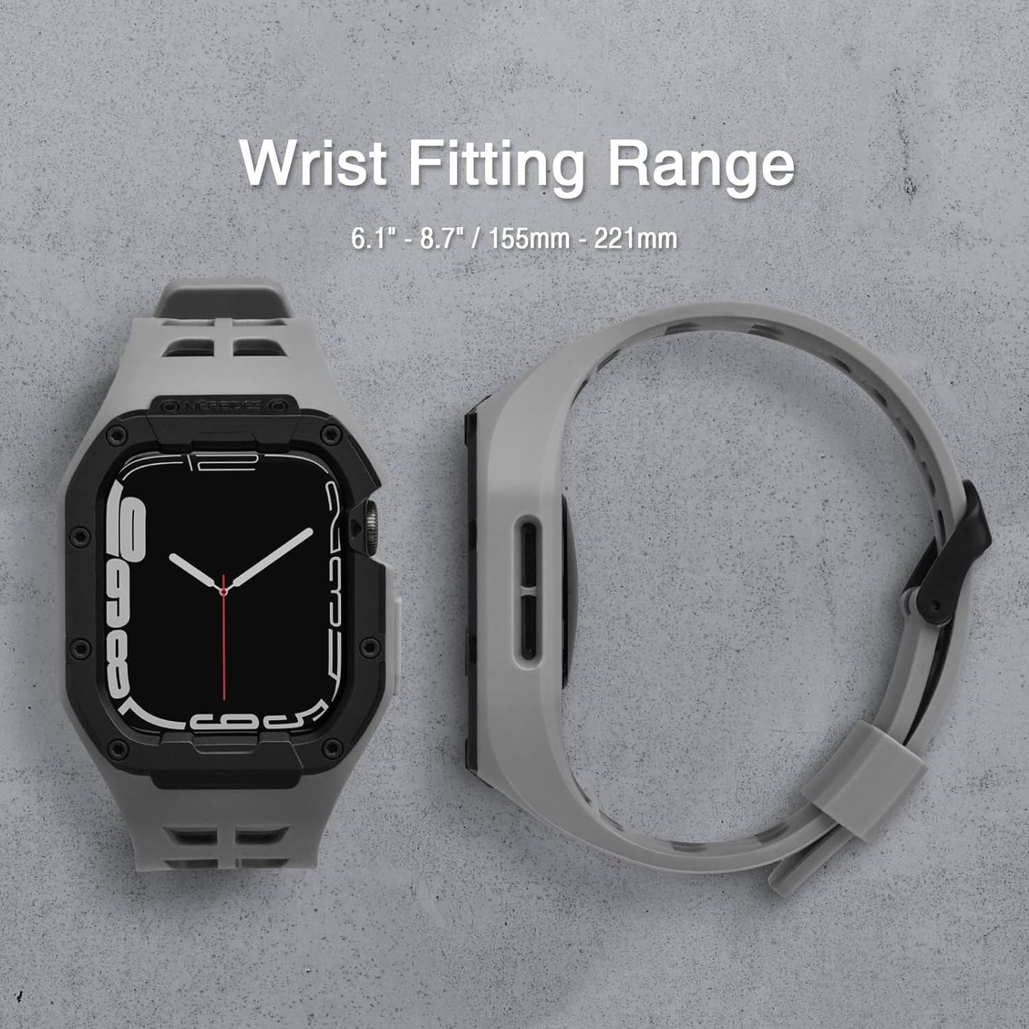 Compatible with Apple Watch Band 45mm 44mm 42mm with Bumper Case