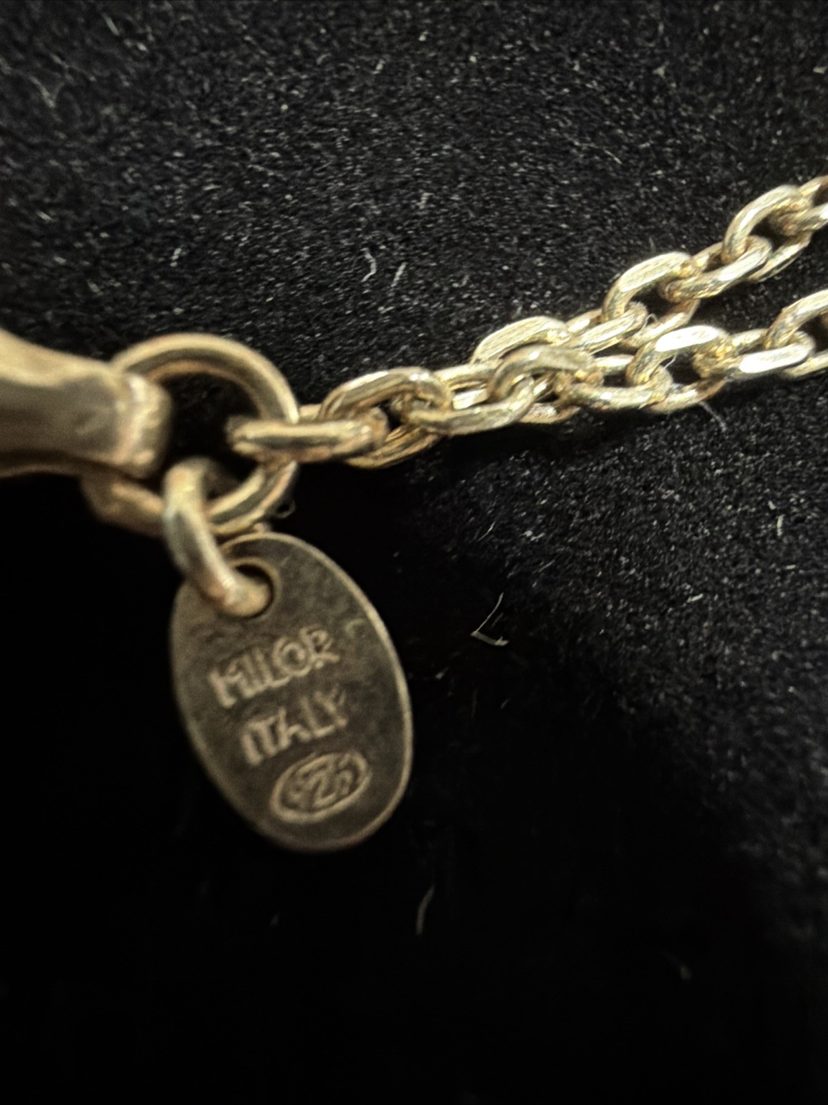 MILOR 925 Sterling Silver 30 inch Chain with Teardrop Pendant,