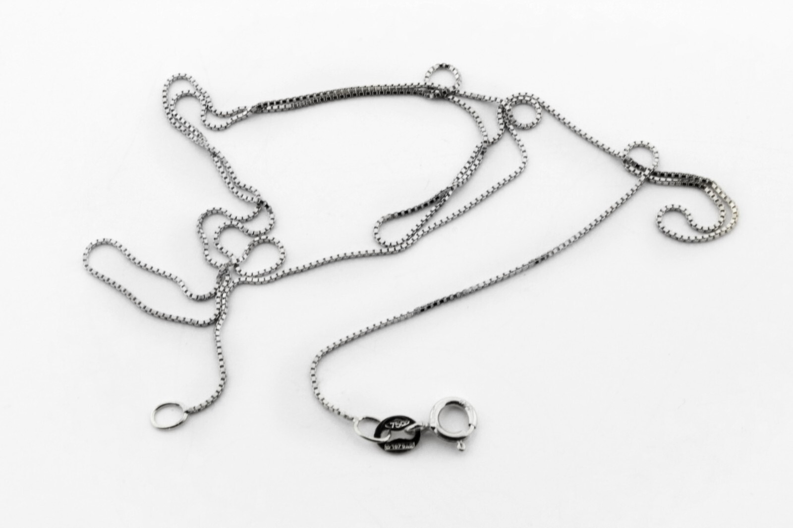 Venetian Venetian 18kt White Gold Choker Chain Necklace cm. 40 45 50 60