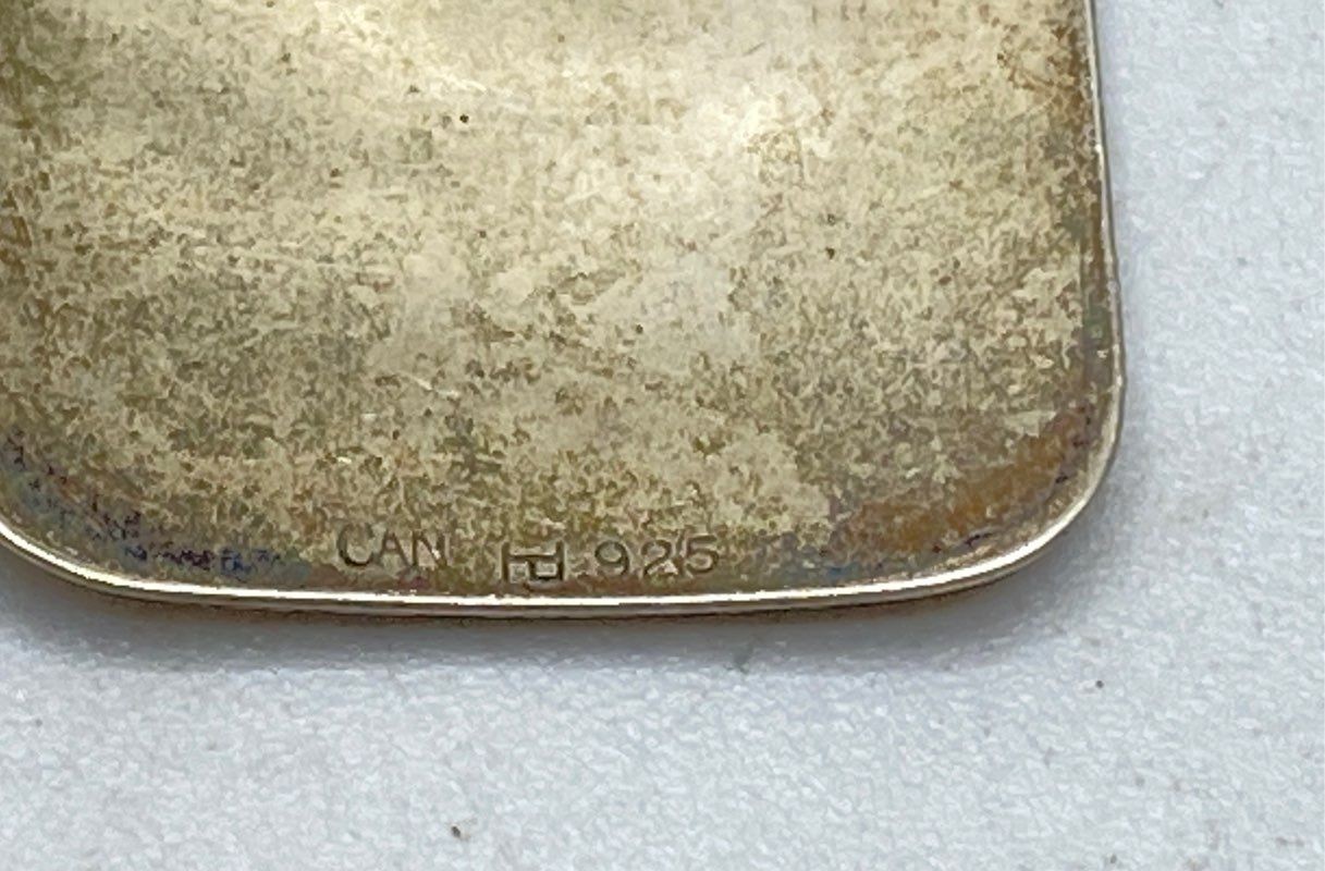 925 Sterling Silver Dog Tag & Southwestern Bone Turquoise Necklace Lot 10.7g