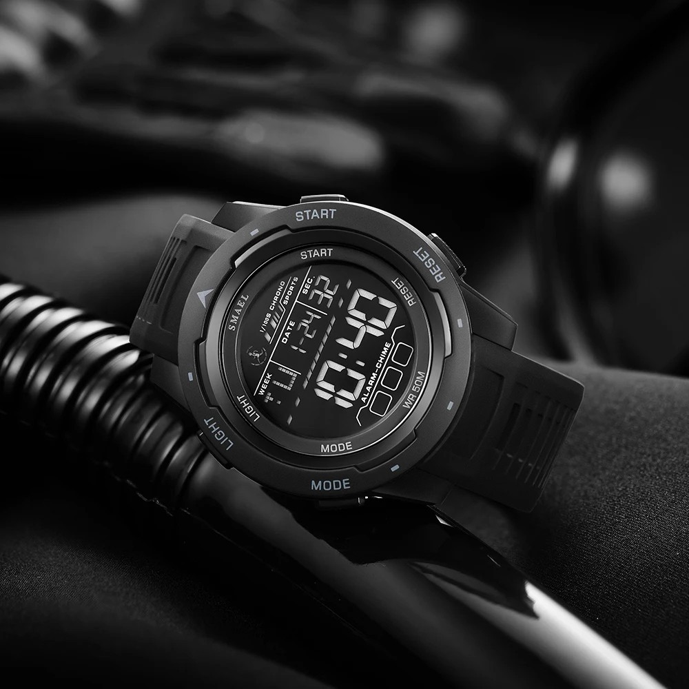 Men’s 50M Waterproof Sport Digital Military Smart Watch Gym Fitness Running Gift