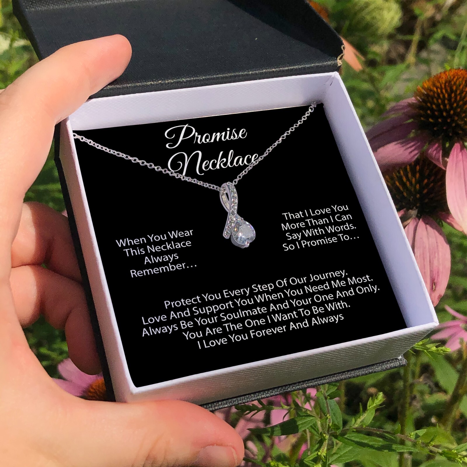 Promise Necklace For Soulmate, Valentine Gift, Birthday Gift, Anniversary Gift