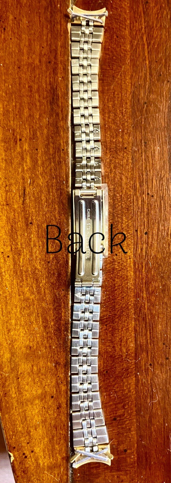 New SPEIDEL Ladies Watch Band 13mm Lugs GOLD Deployant Curved Ends 7” Long