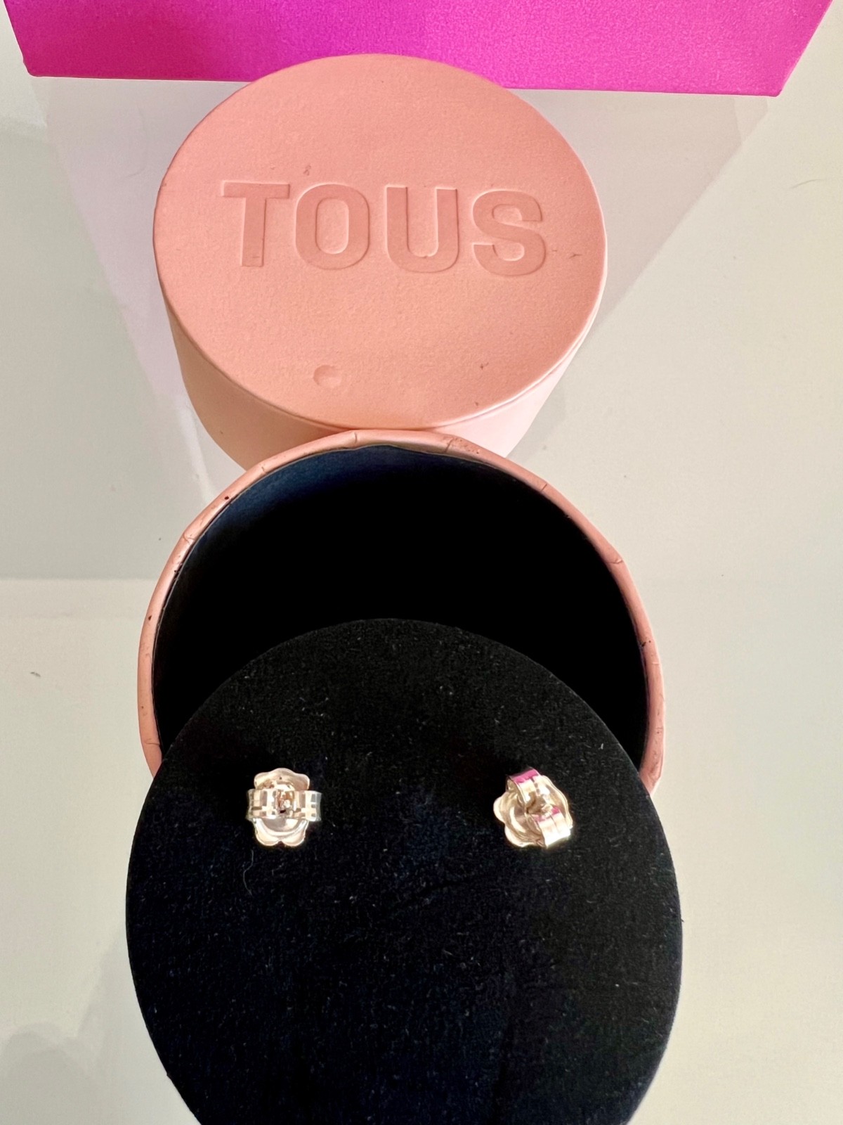 TOUS Silver Hill Earrings Bear Motif