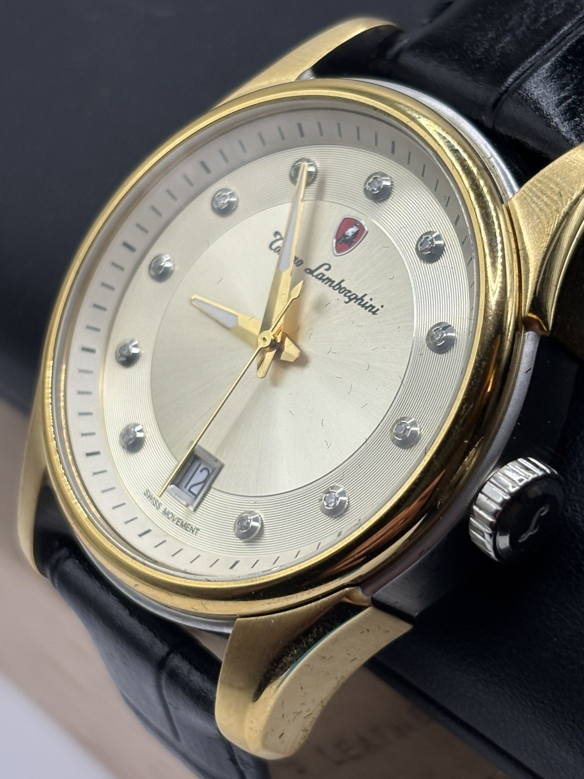 Beautiful Corino Lamborghini Quartz Mens Watch EN035DL.306 (New old stock)
