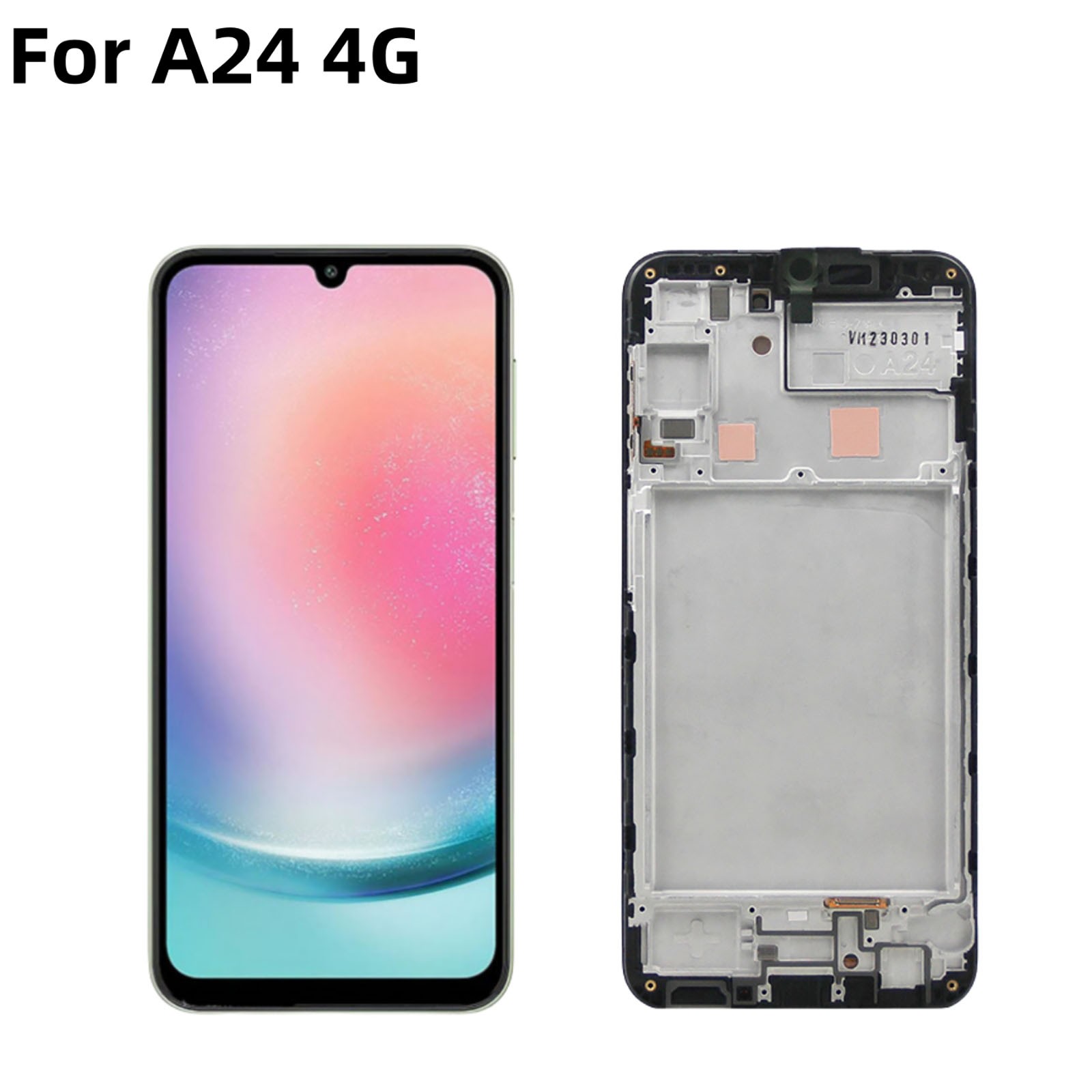 For Samsung A24 4G Screen Assembly Display Touch Screen Frame SM-A245F 2023 OLED