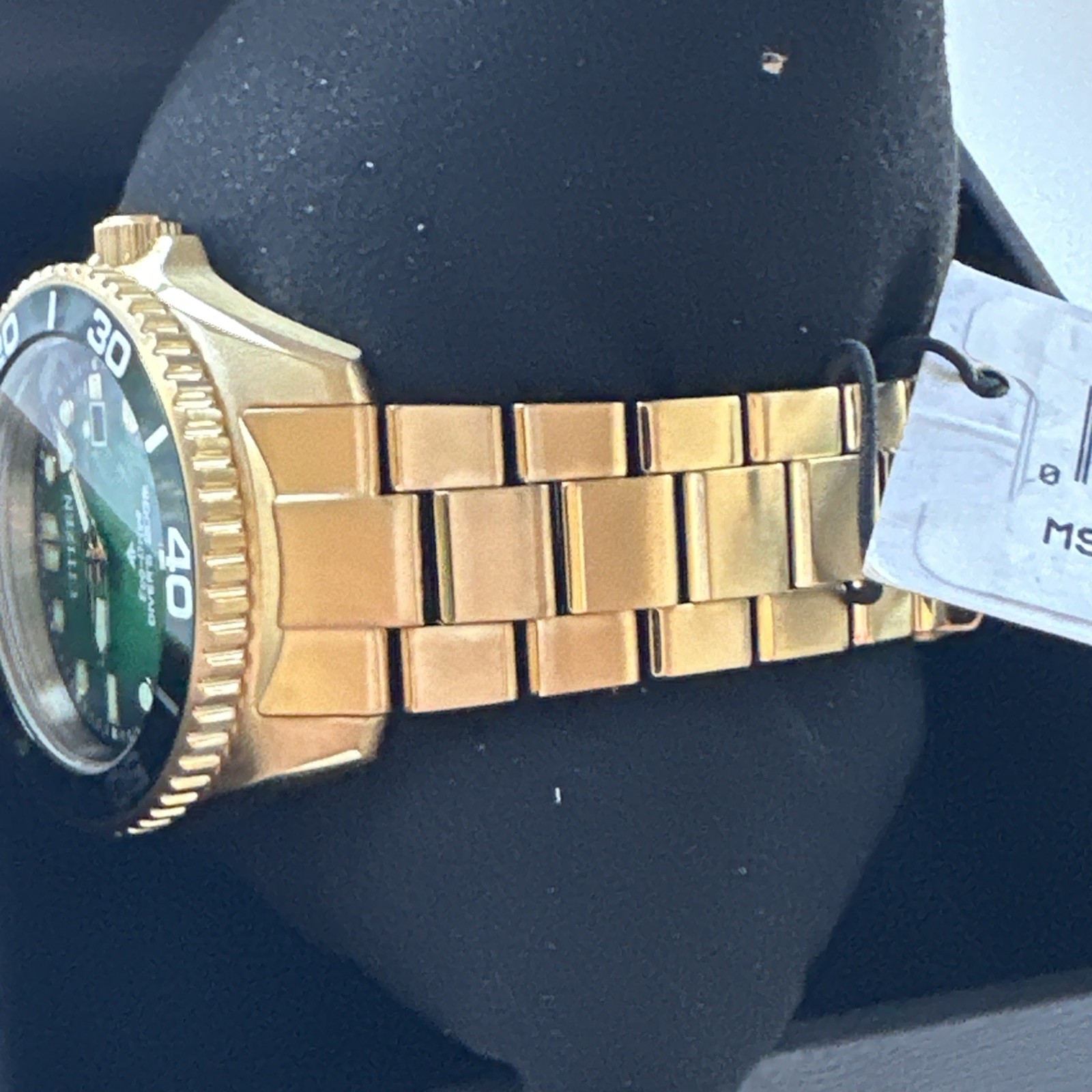 Citizen ProMaster Dive Timepiece Green Dial Gold Stainless Mens Watch BN0262-59W