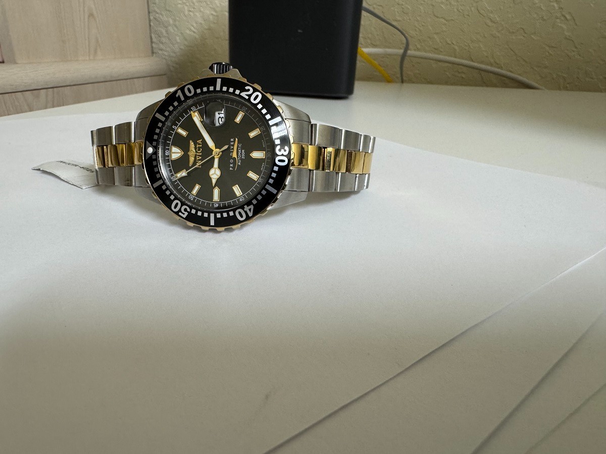 Invicta 6026 Pro Diver Automatic NH35A SII black Dial Stainless Steel watch 6026