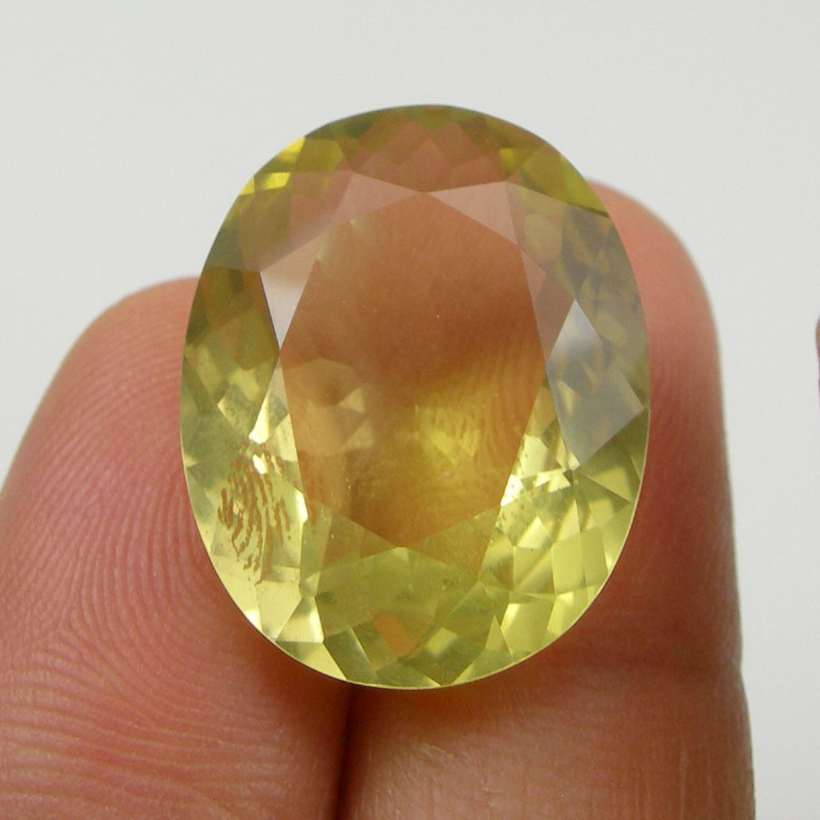 25.29 carats Oval 23x18mm Bright Yellow Natural Citrine Large Money Gemstone