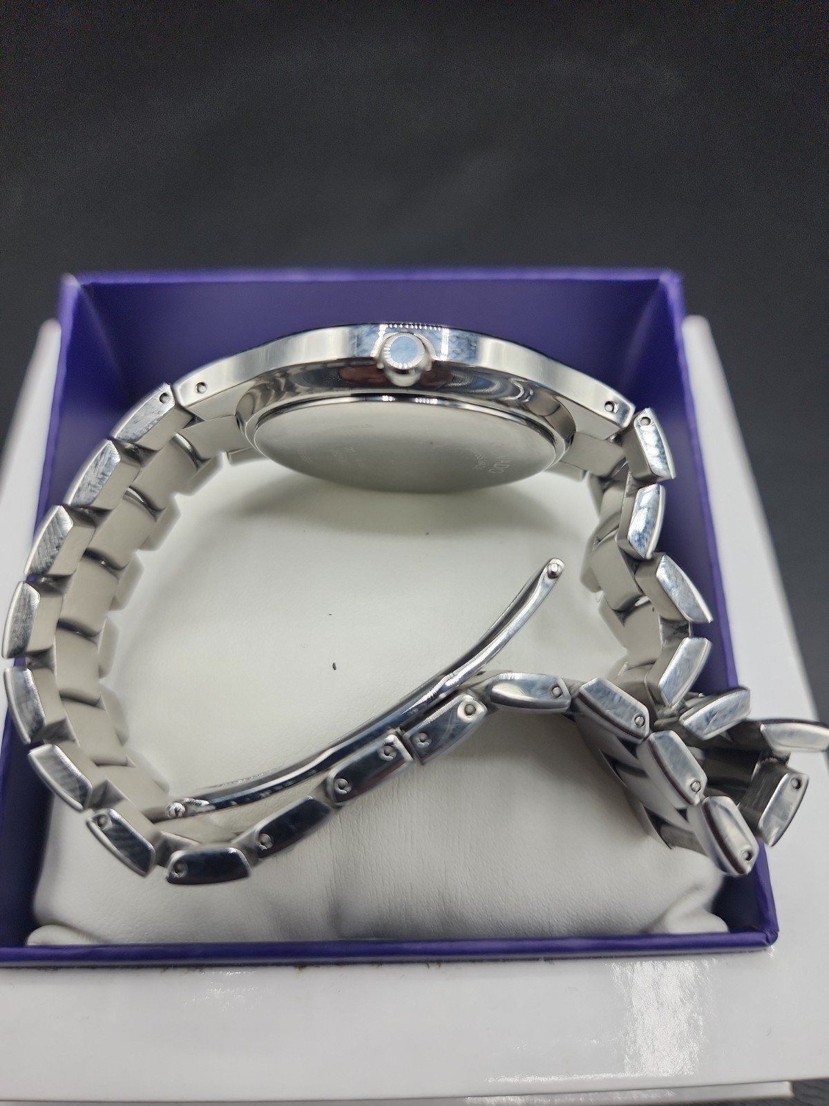 Movado Museum Stainless Steel Men’s Wristwatch – New Battery No Box