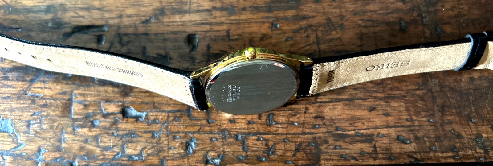 Unisex Vintage 1989 DISNEY Watch SEIKO “Mickey Mouse ” Mint 18 MM Black Leather