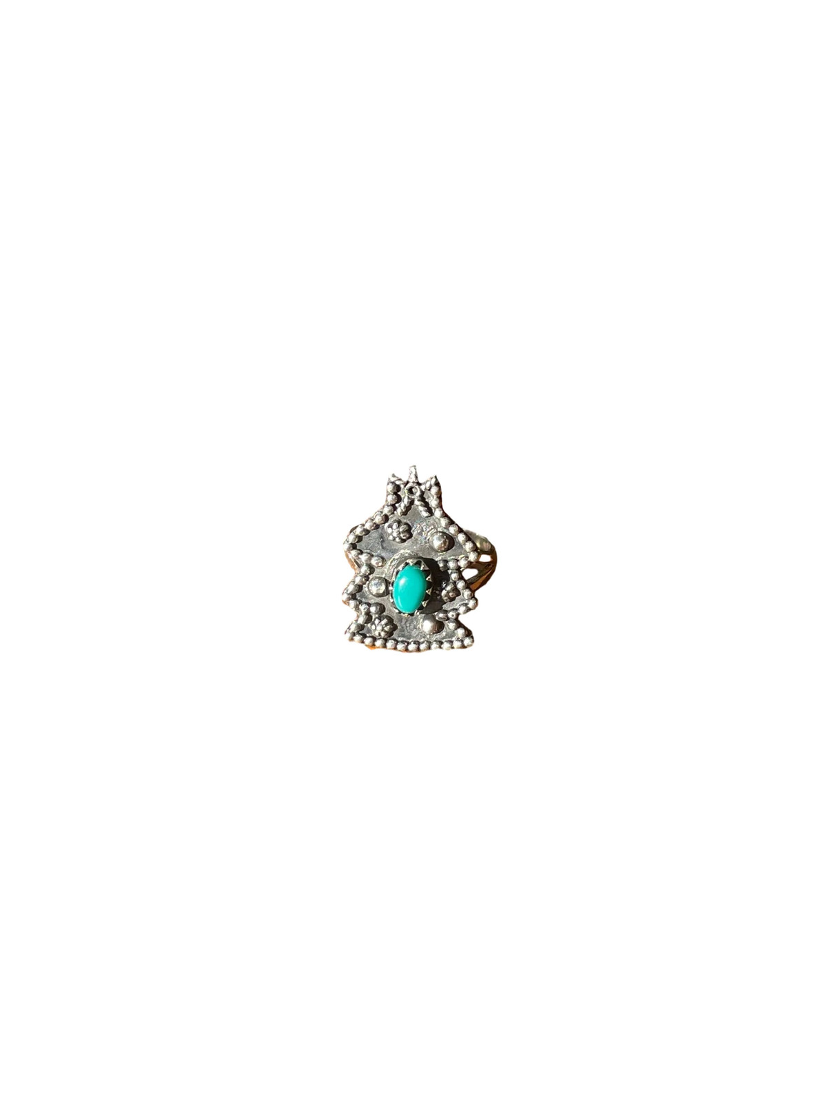 Turquoise Christmas Tree Ring Size 7 | 925 Sterling Silver C885