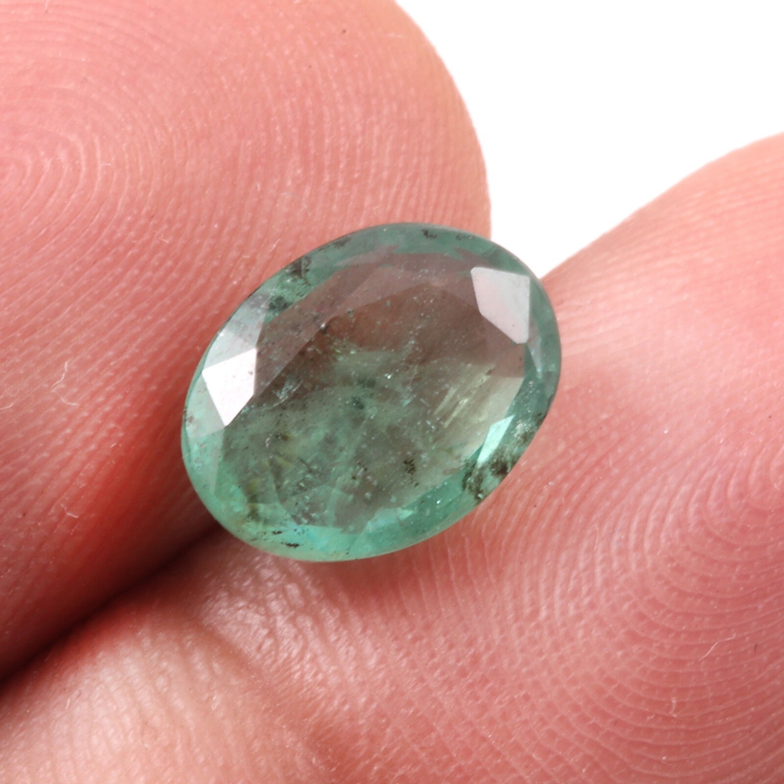 2.29 Ct Certified Natural Zambian Emerald Faceted Oval Cut Loose Gemstone