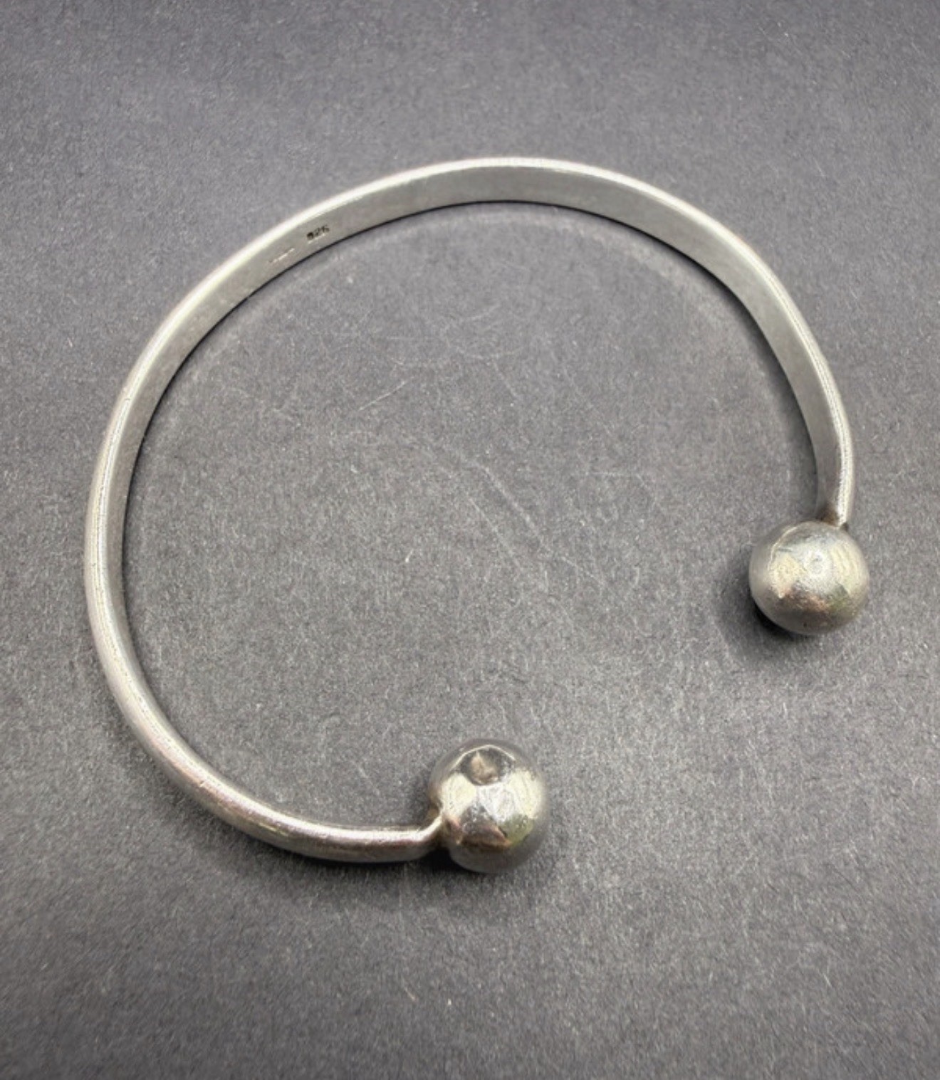 Sterling Silver 925 Torque Bangle Open Cuff Bracelet 24.16g