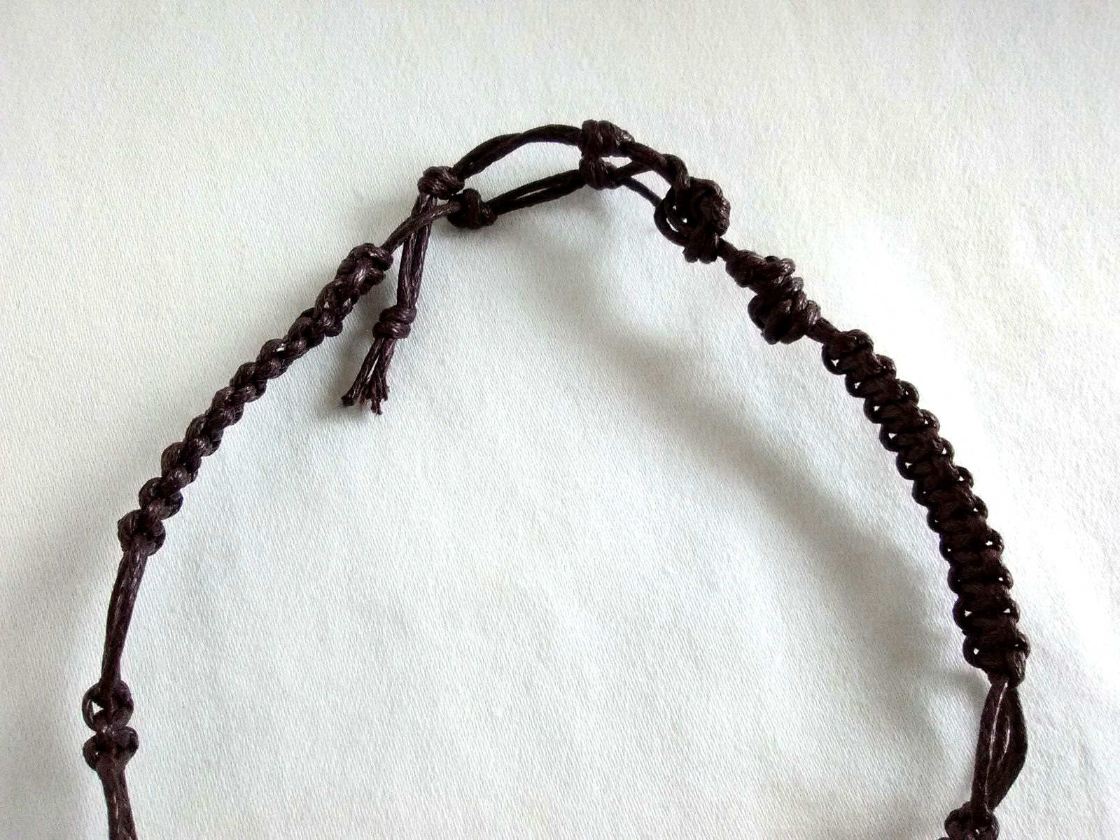 Anklet Natural Macrame Braided Hemp Brown Unisex 9-12″ US Seller New