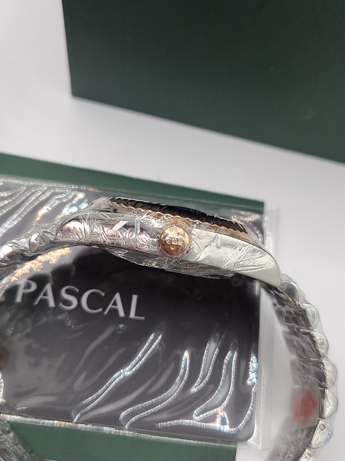 PASCAL Timeless Classic Diamond Watch for Men Women Lab Grown Quartz 36mm Brown