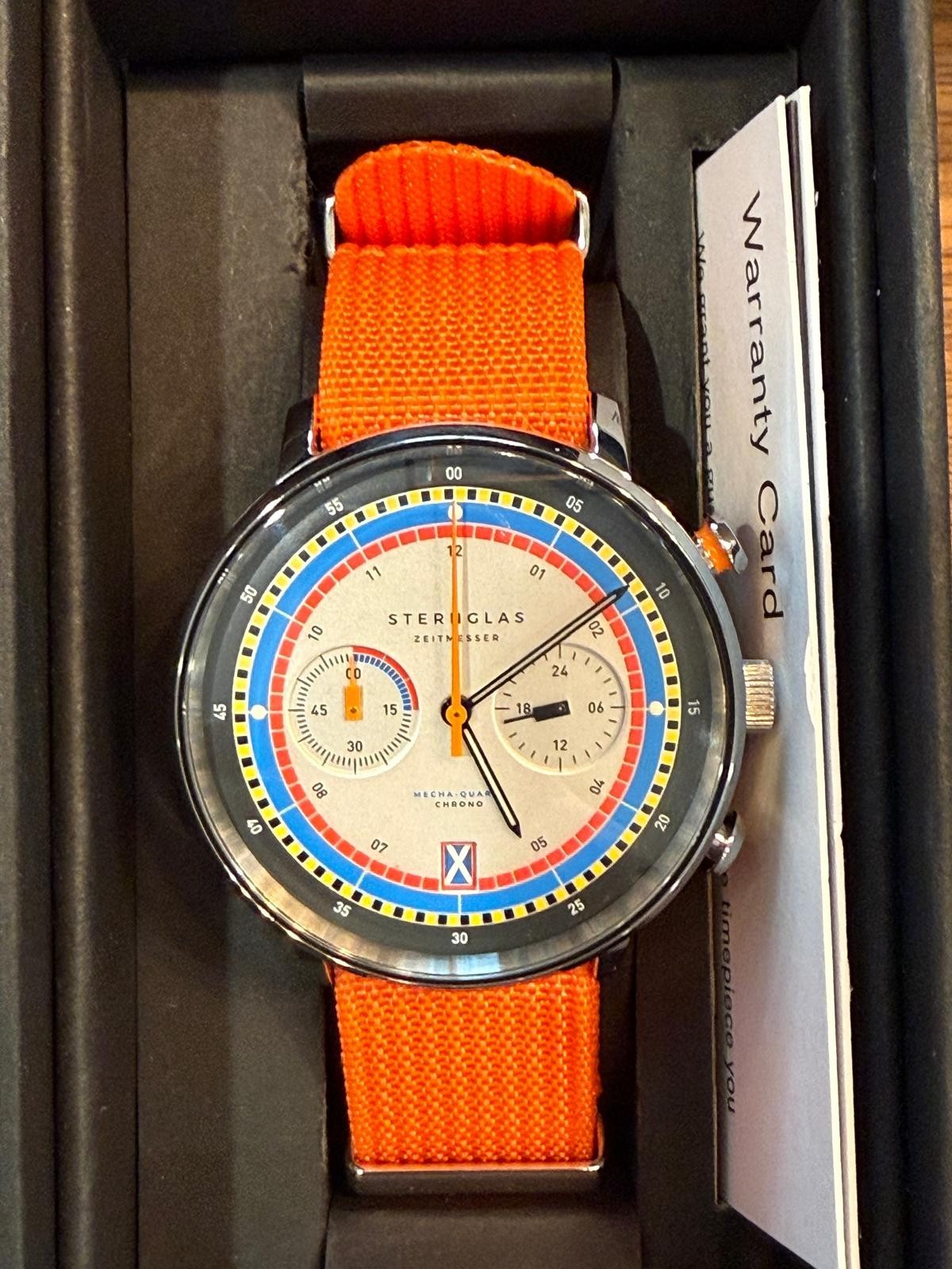 Sternglas Hamburg Chrono –Bauhaus Chronograph (42 mm) Mecha-Quartz Watch
