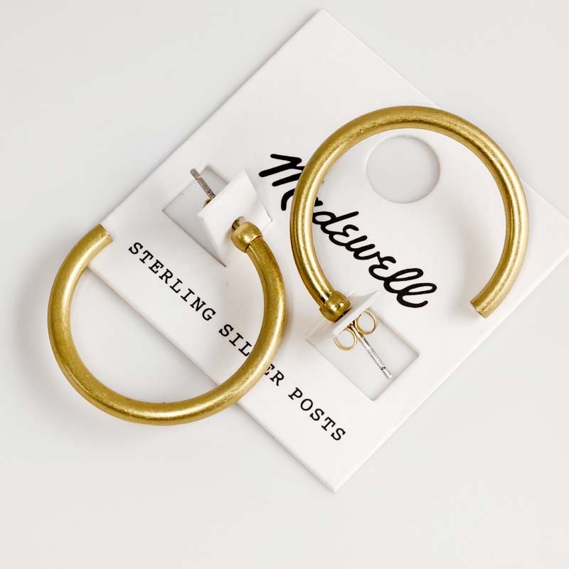 33mm MadeWell Minimalist Hoop Earrings Gift Retro Women Party Vacation Jewelry