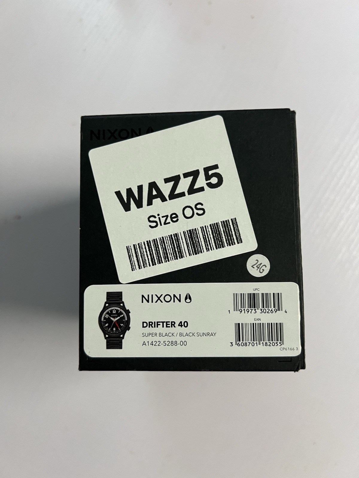 Nixon Drifter GMT 40mm Super Black / Black Sunray Brand New