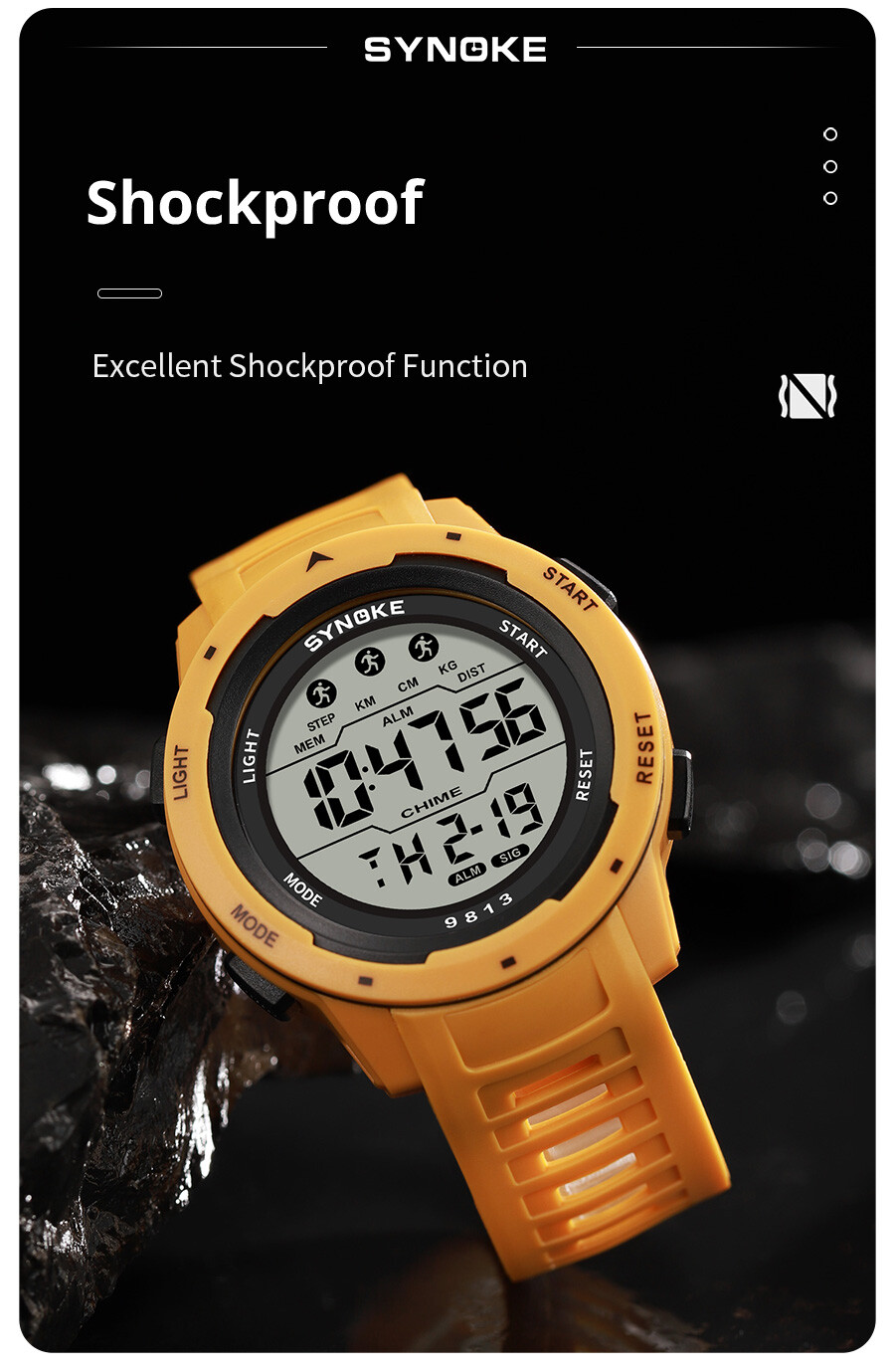 Men’s Waterproof Digital Sports Watch Military Tactical LED Backlight Wristwatch