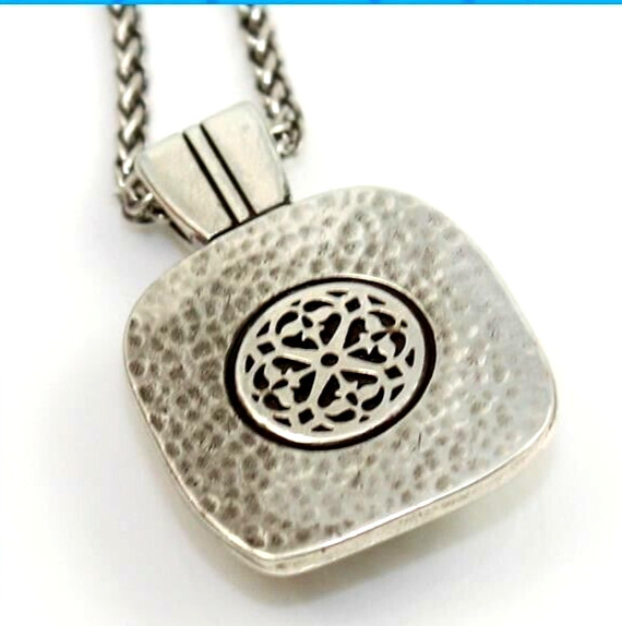 NWTag Brighton FERRARA ARTISAN SQUARE Pendant Necklace MSRP $68