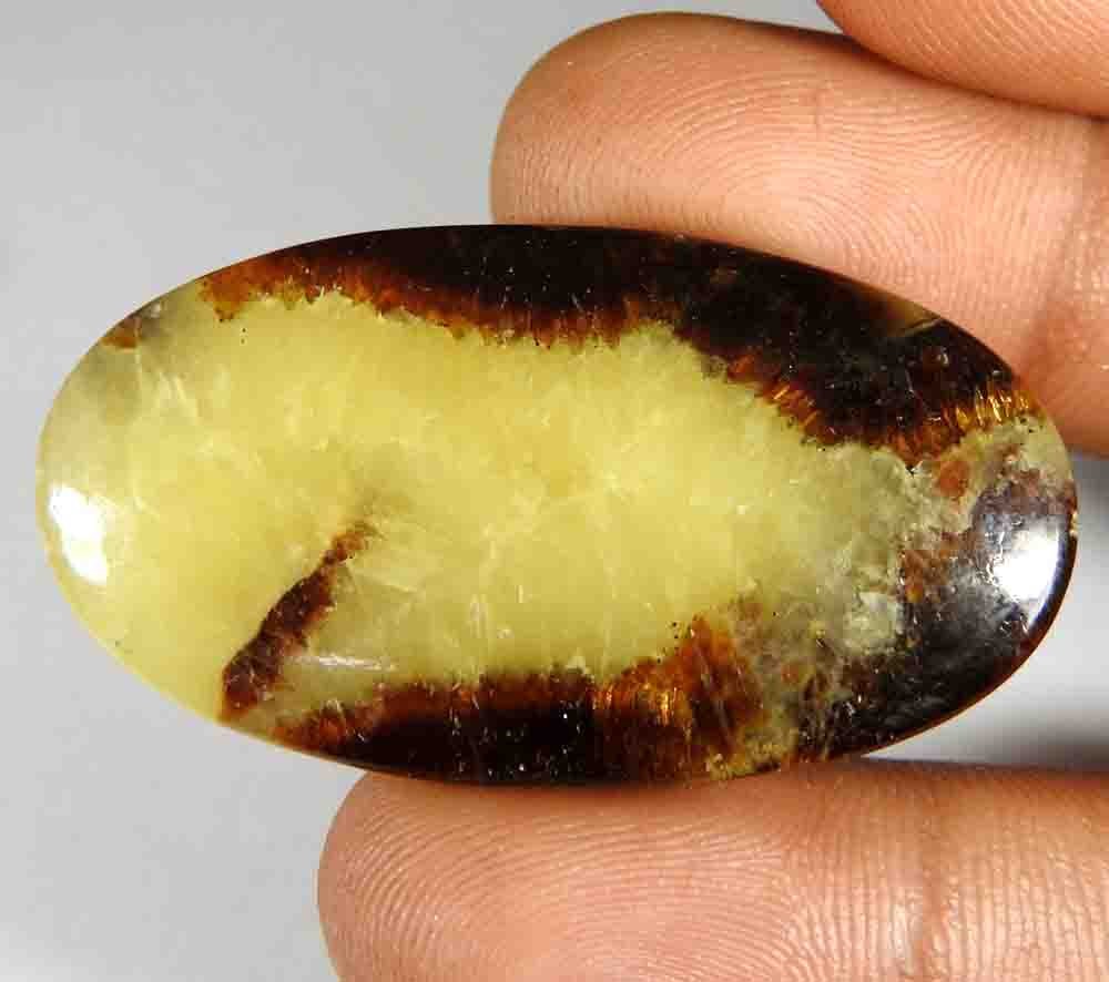 53.00Cts100%Natural Good Septerian Oval Shape Cab+(42x22x5)Loose Gemstone