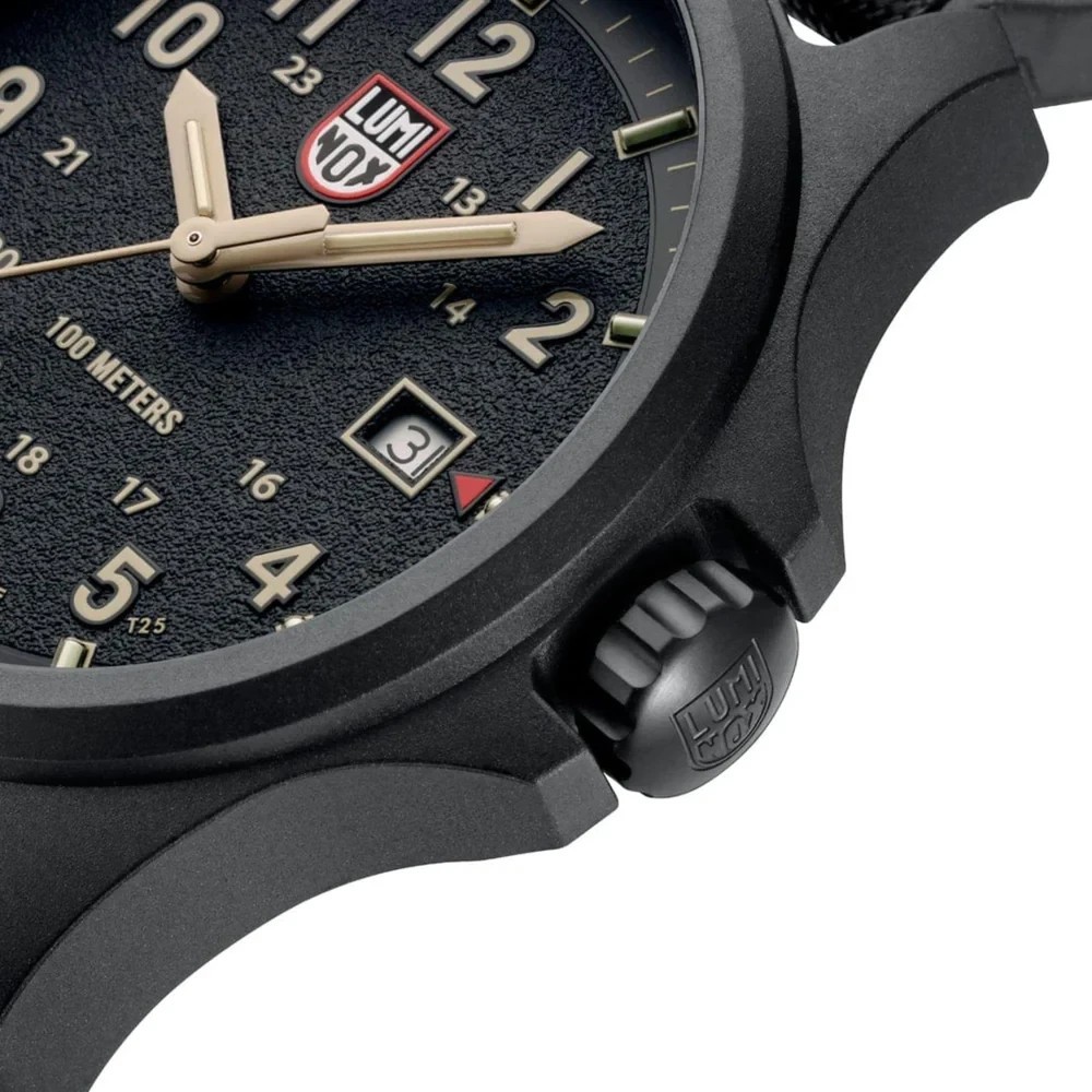 Luminox Atacama Field Mens Quartz Watch XL.1970.2 Black 43mm Dial Rubber 100M