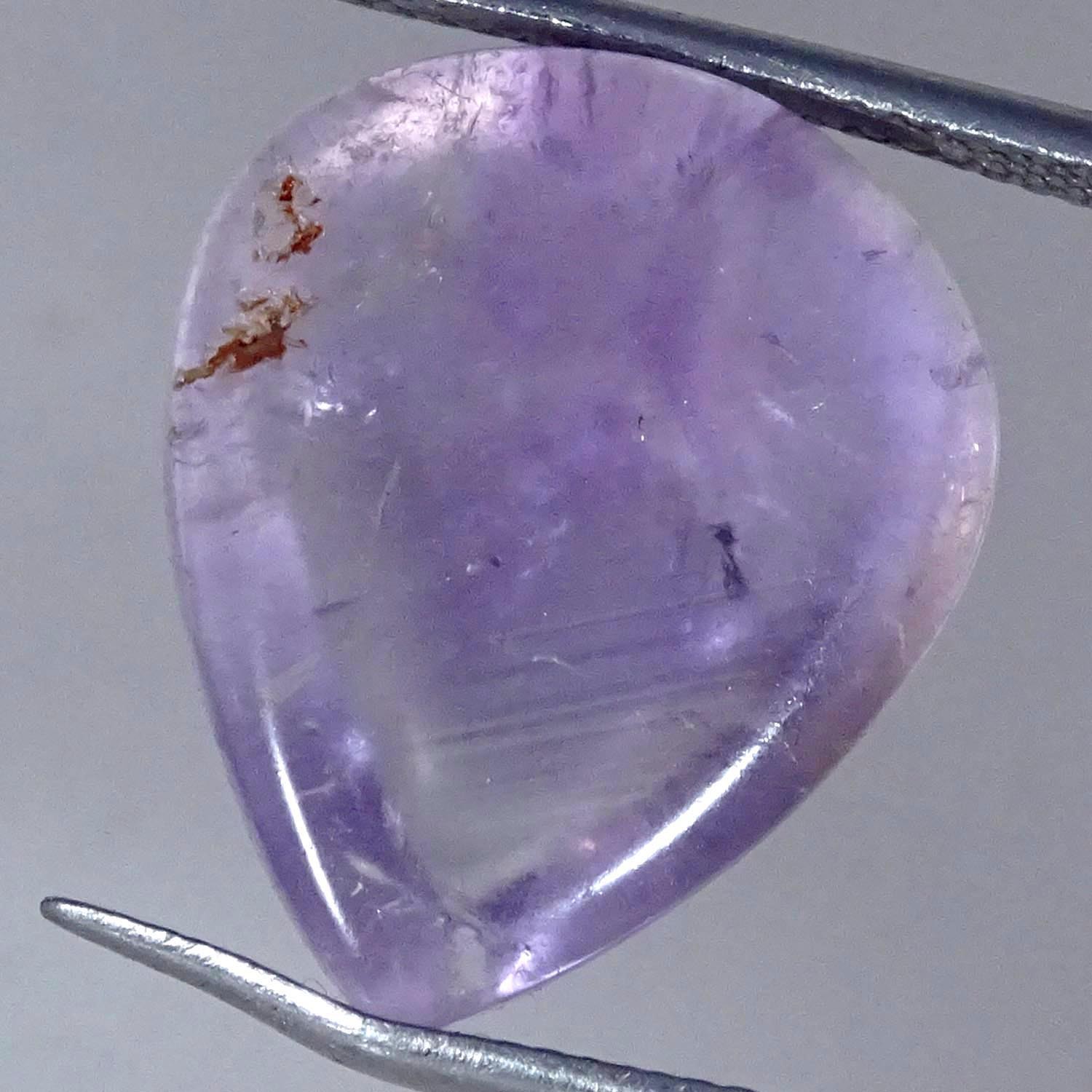 20.50Cts Nice Natural Purple Amethyst Pear Cabochon Gemstone 15X19X9MM