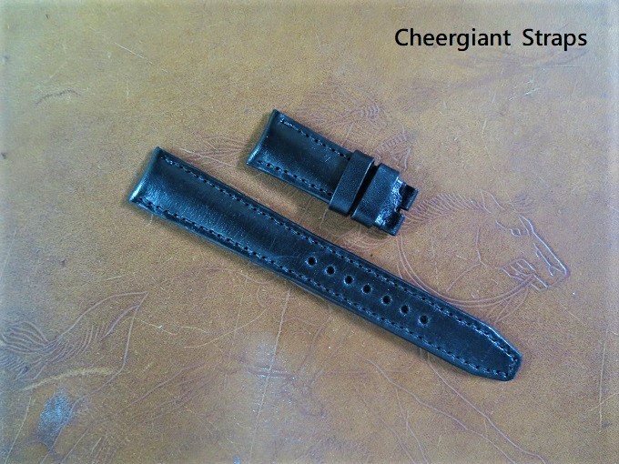 IWC Pilot Mark XV curved end leather strap watch band Made In Taiwan Cheergiant