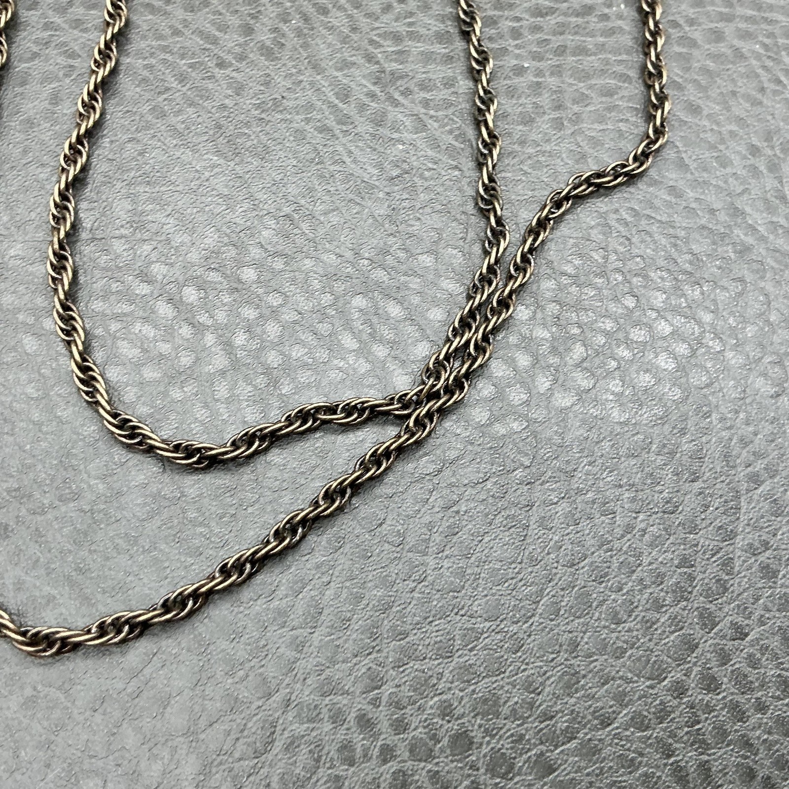 Ann Taylor Necklace Gold Tone Brown Glass Pendant Leaf Rhinestone Statement 26″
