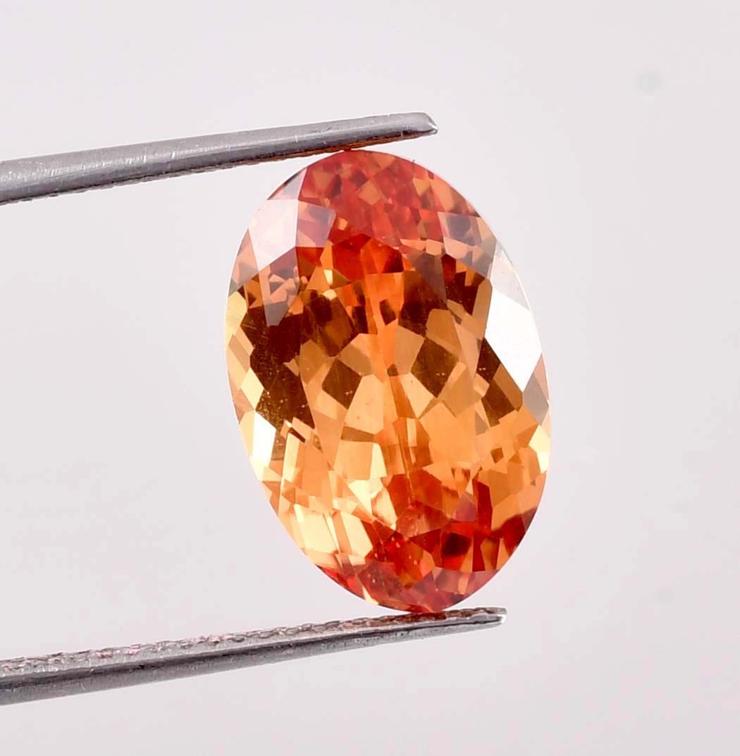 AAA Flawless Natural Fanta Orange Sapphire GIT Certified Loose Gemstone All Size