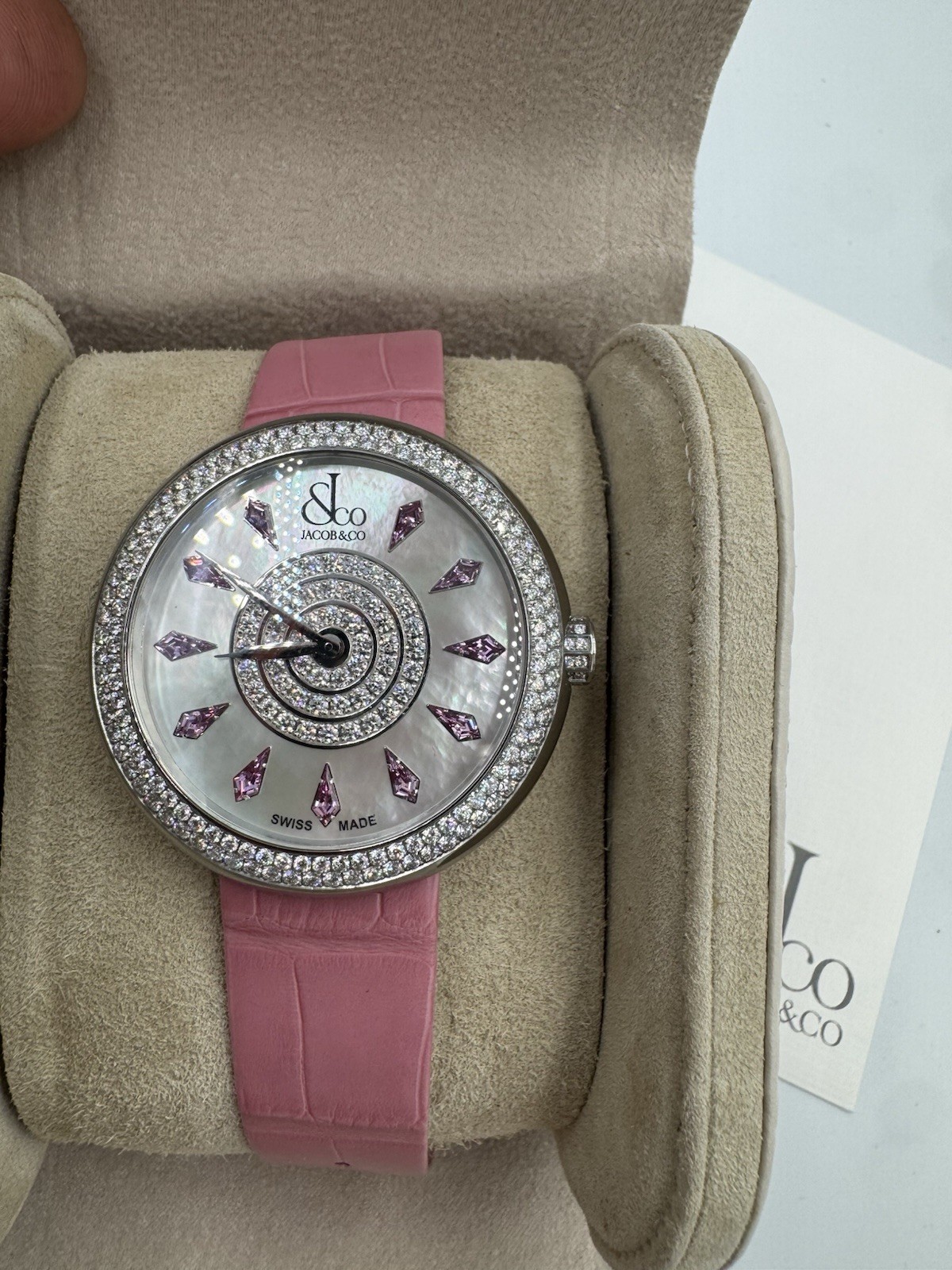 Jacob & Co. Brilliant Saphire 44mm Double Diamond Bezel Watch Box only 999 made