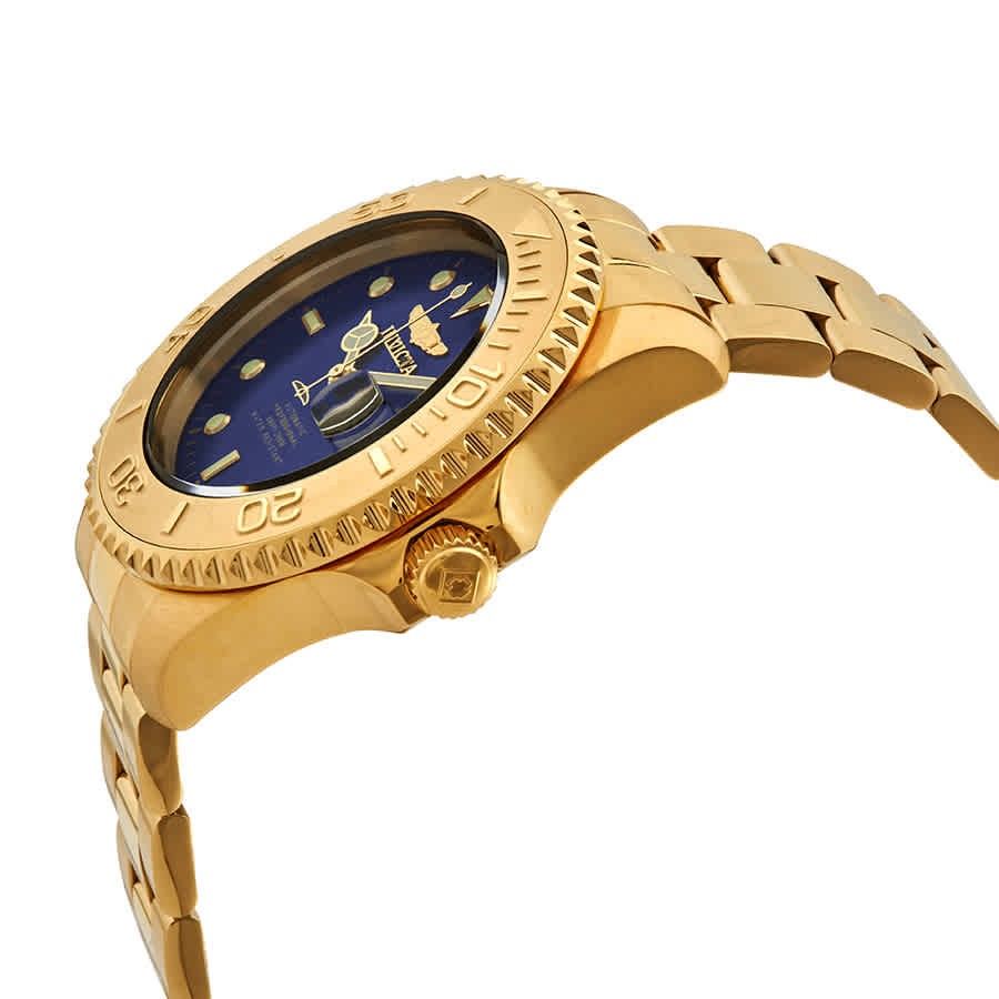 Invicta Pro Diver Automatic Date Blue Dial Yellow Gold-tone Men’s Watch 28951