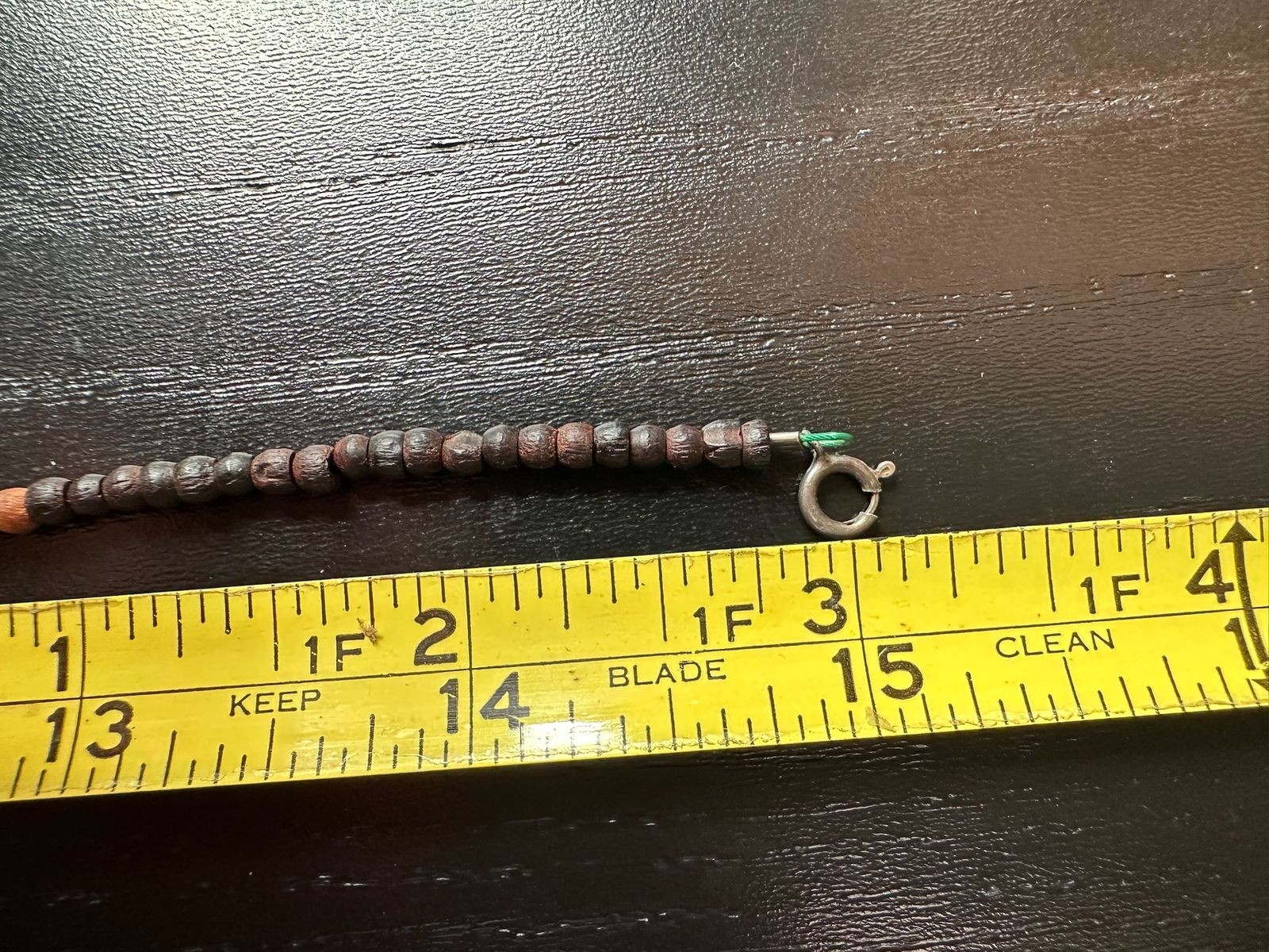 3.90g Vintage Sterling Silver 925 Spiral Pendant Beaded Necklace 15 in M