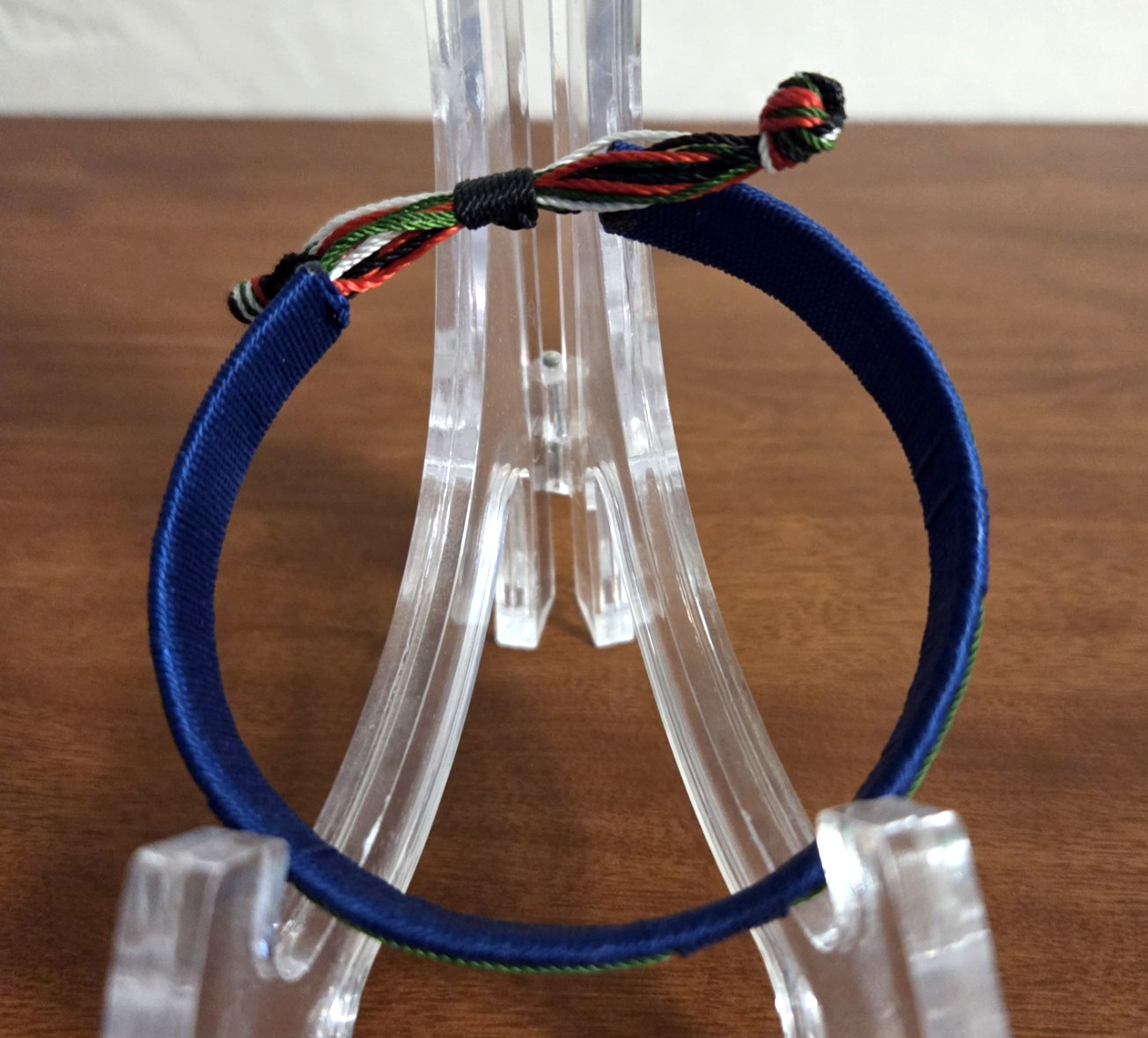 African Handmade Threaded Bracelet Kenyan Flag