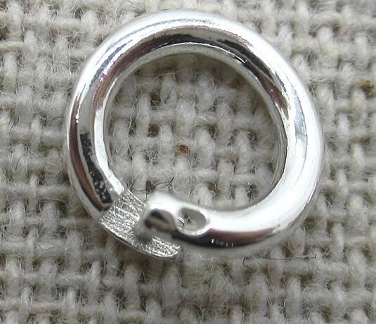 4 PCS Mini Sterling Silver 925 Link Lock Jump Ring Locking Clasp Connector