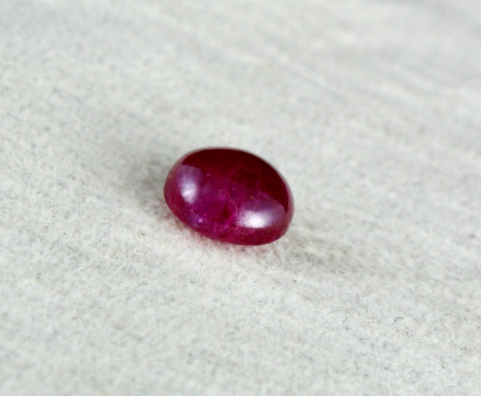 Certified Gtl Natural Untreat Burmese Ruby 6.21 Ct Round Cabochon Gem Ring